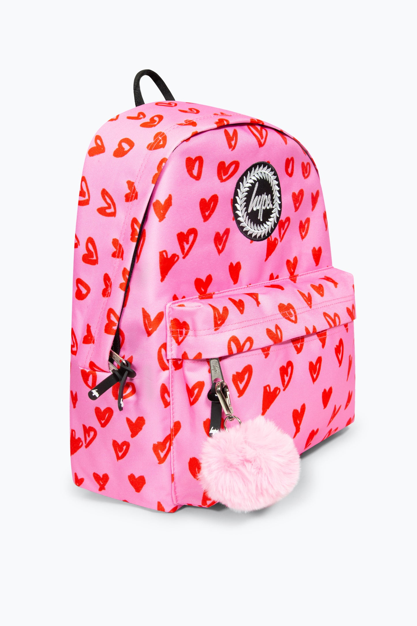 Hype Girls Iconic Scribble Hearts Pink Backpack