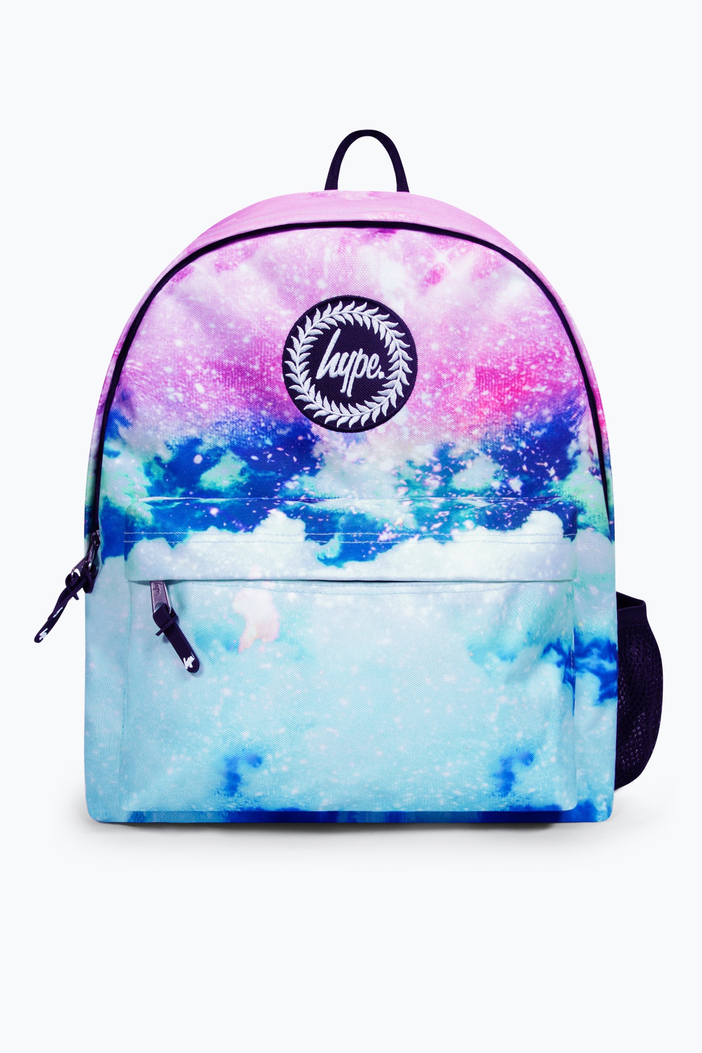 Hype Iconic Pink/Blue Glitter Skies Girls School Backpack