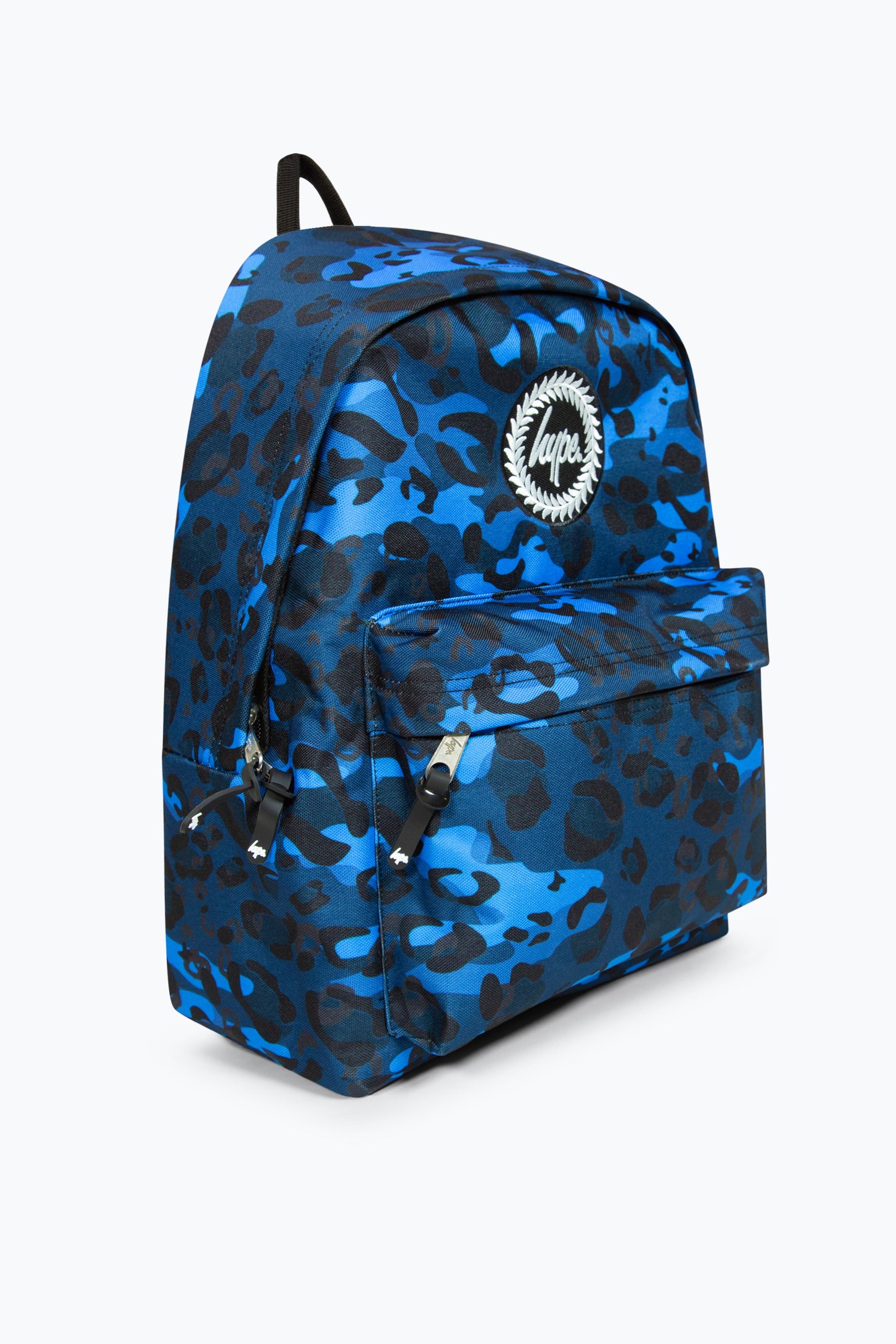 Hype Girls Iconic Blue Camo Leopard Print Backpack