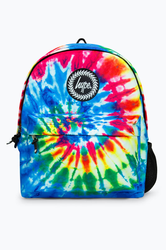 Hype Unisex Iconic Rainbow Hippy Tie Dye Backpack