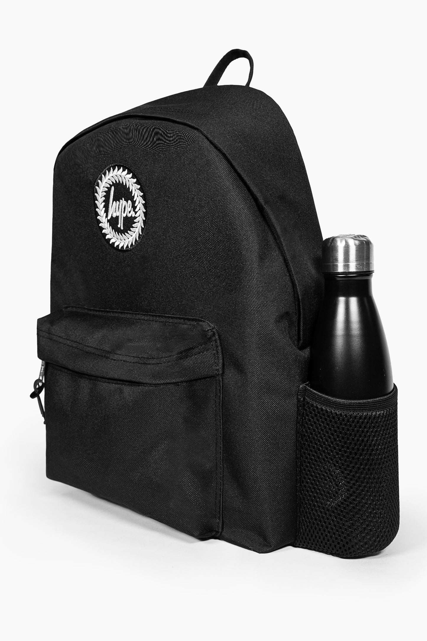 Hype Unisex Iconic Core Plain Black Backpack