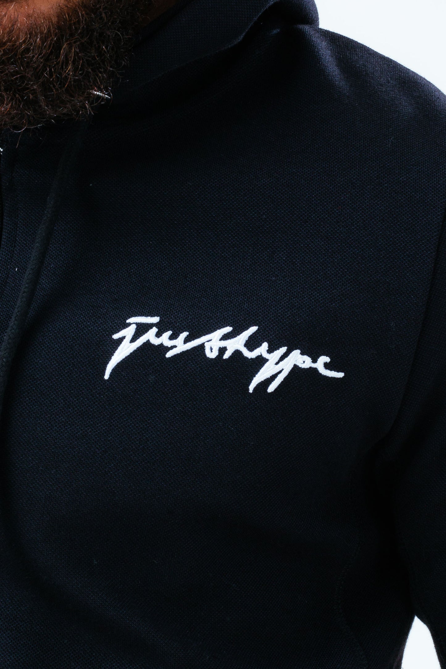 Hype Mens Black Scribble Zip Hoodie