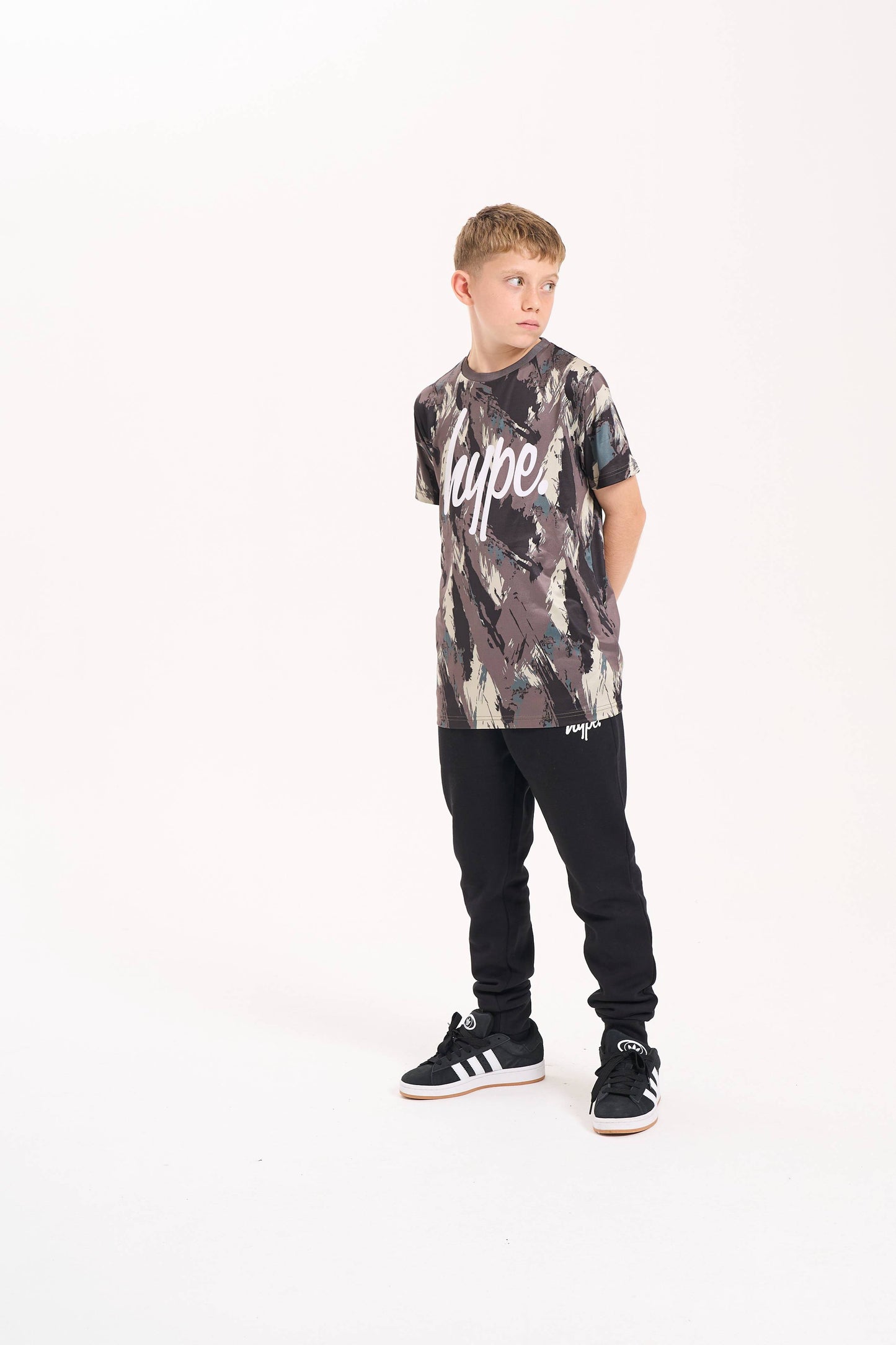 Hype Boys Khaki Stroke T-Shirt