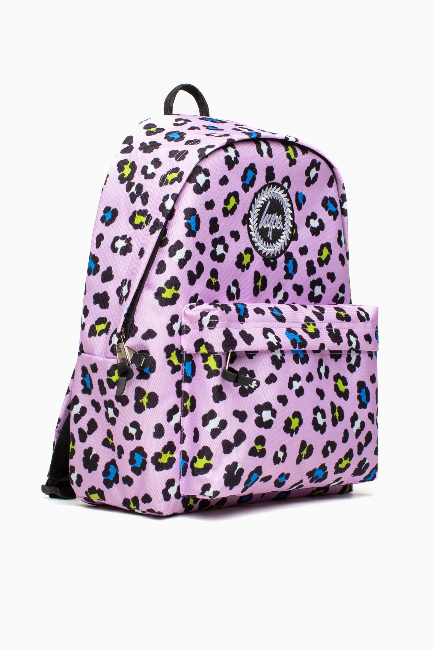 Hype Lilac Leopard Backpack With Water Bottle Holder