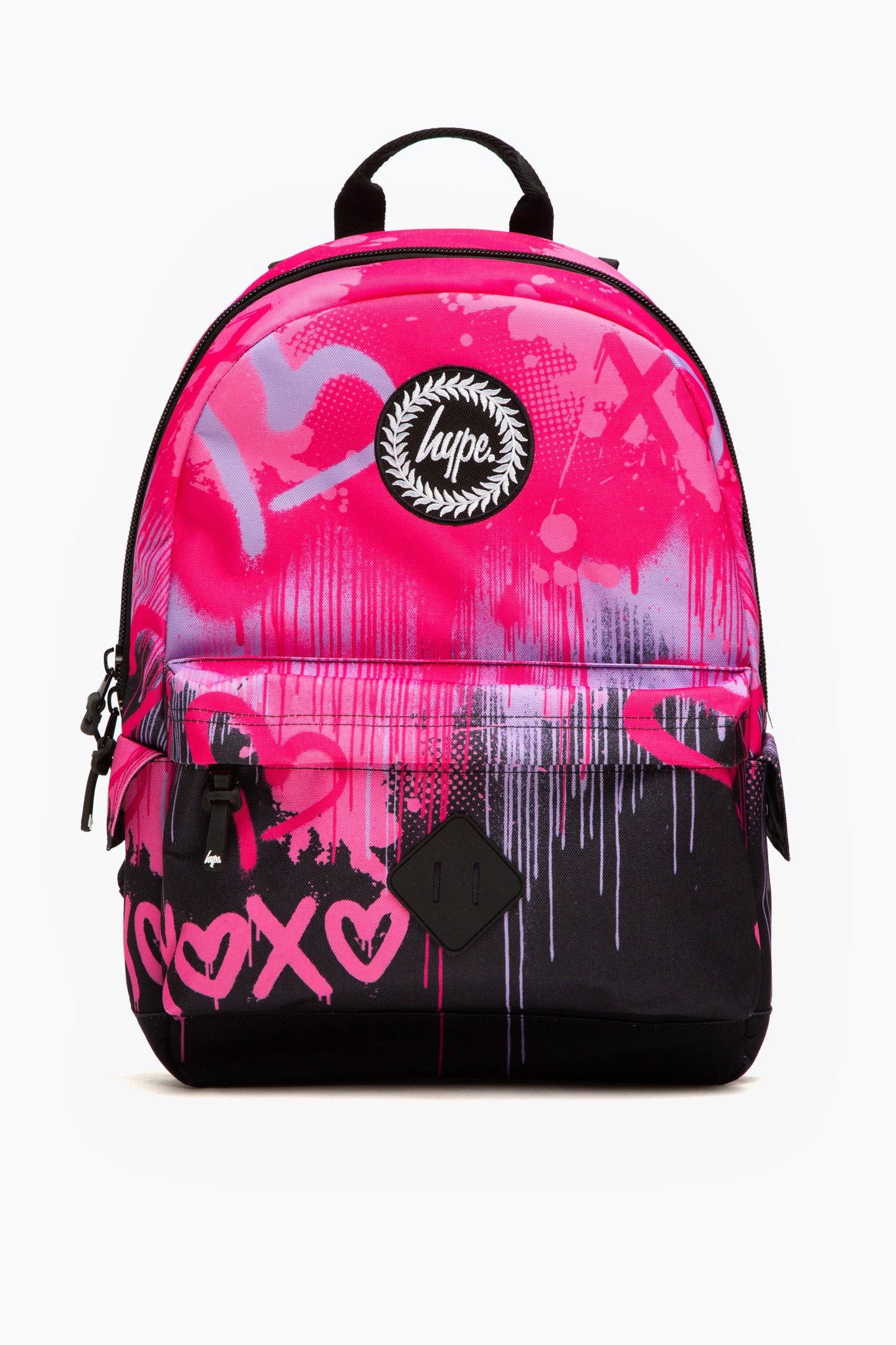 Hype. Pink Hearts Drip Backpack