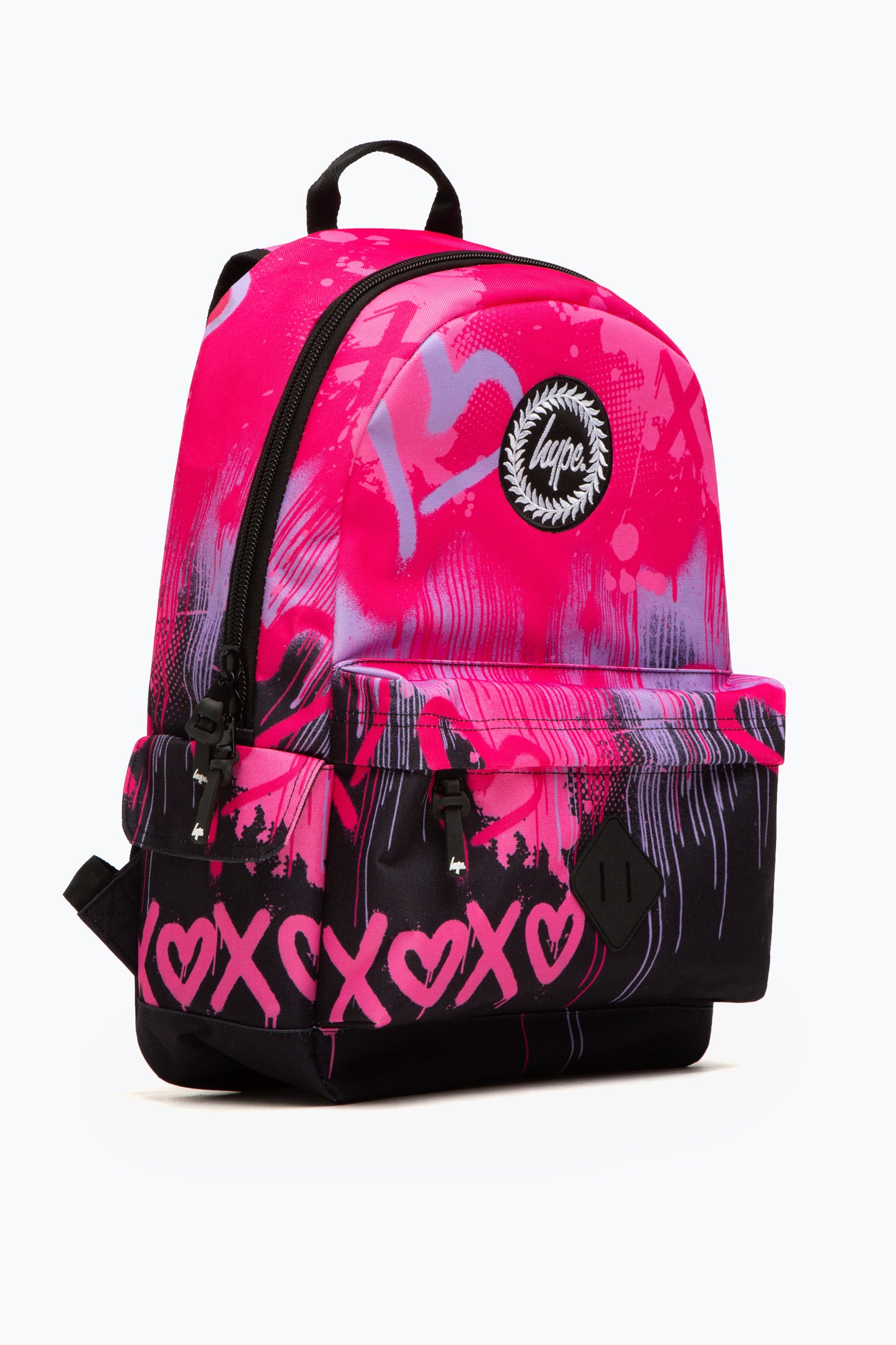 Hype. Pink Hearts Drip Backpack