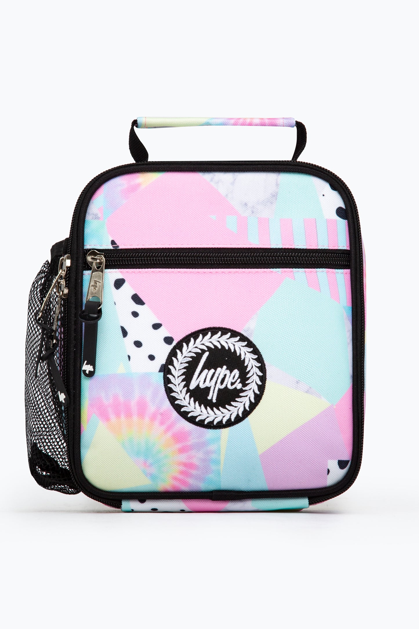 Hype Girls Pink Pastel Collage Backpack & Lunch Bag Bundle