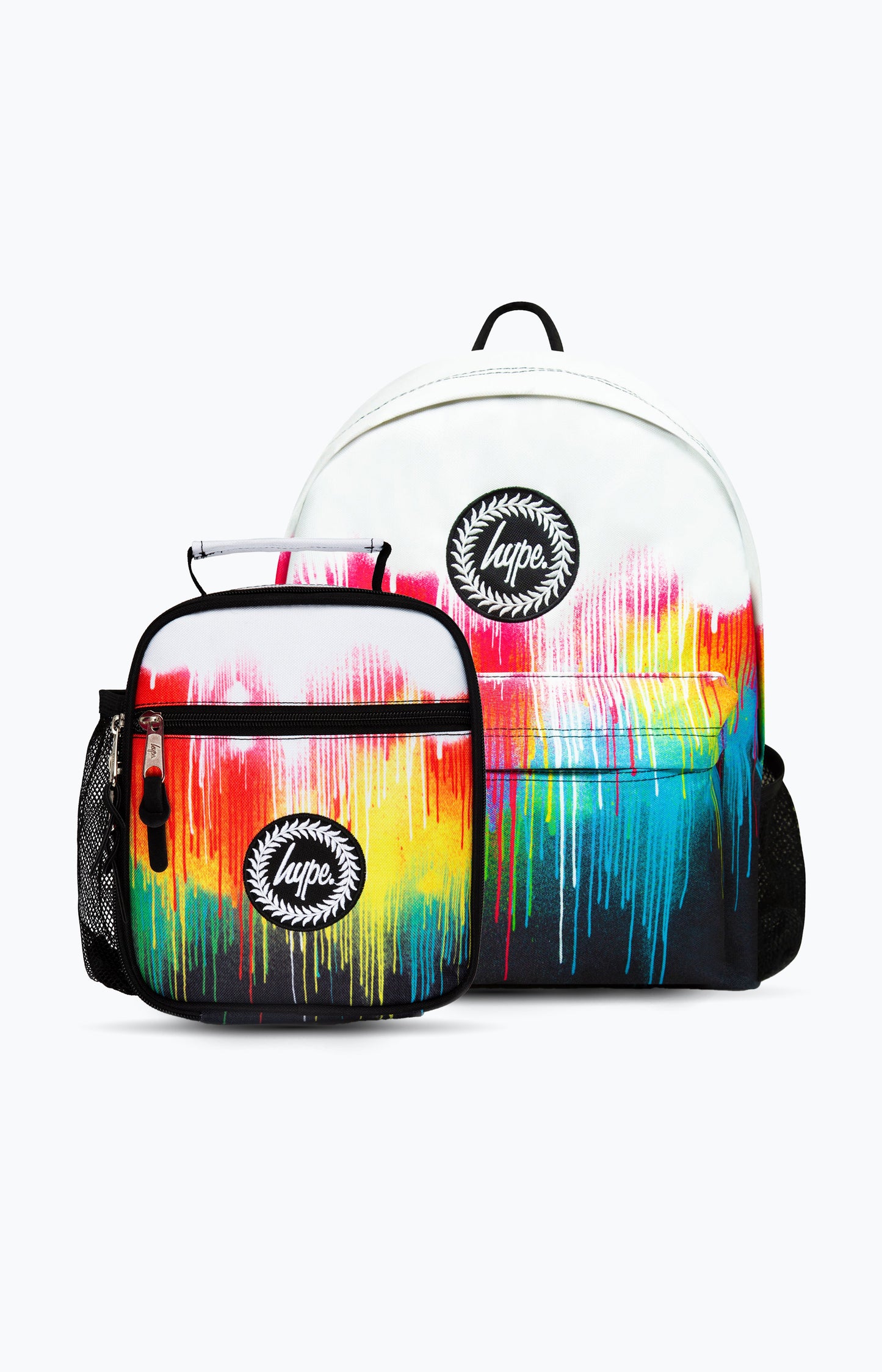 Hype Unisex Multi Drips Backpack & Lunchbag Bundle