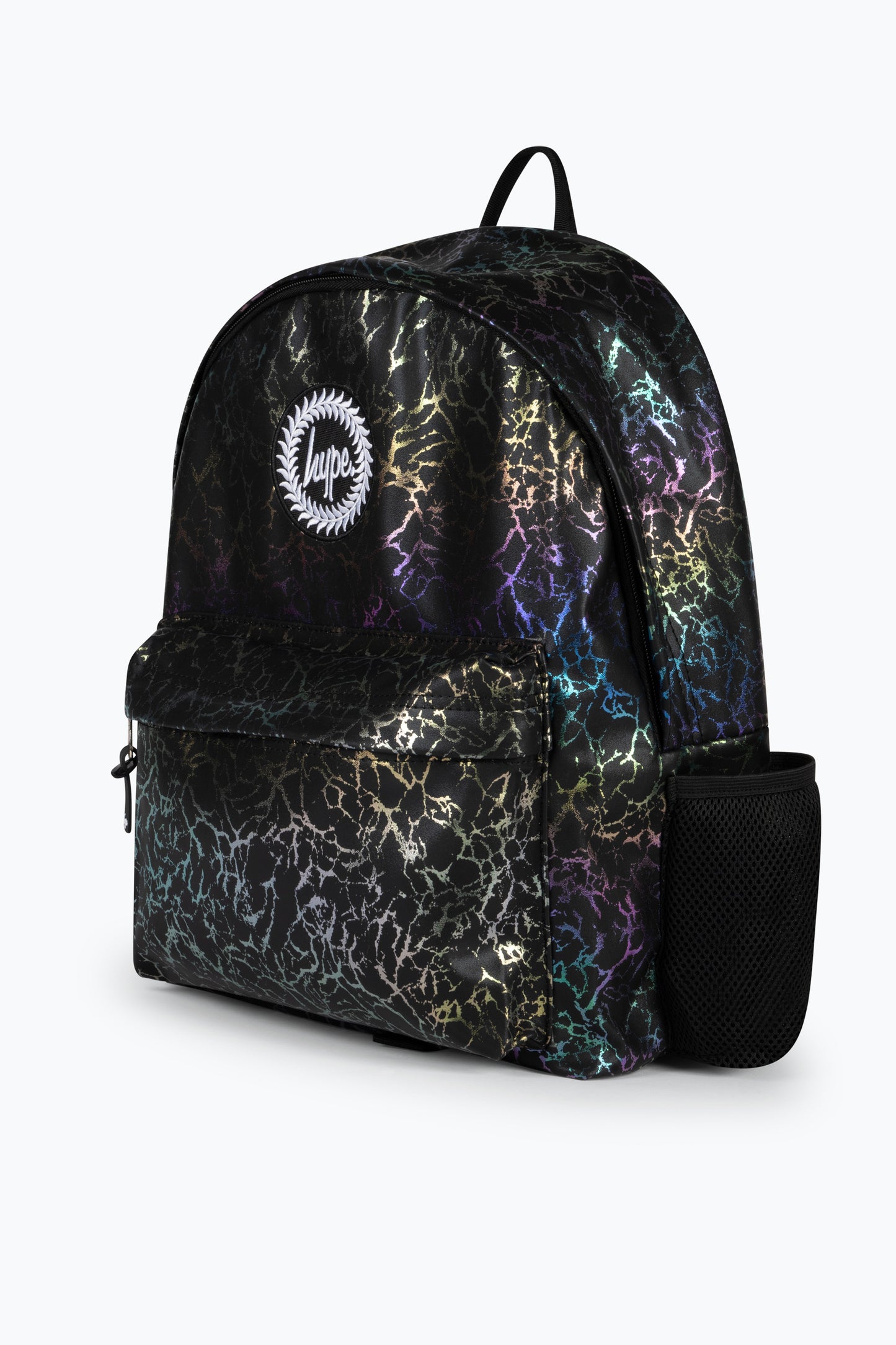 Hype Kids Black Glitter Lightning Iconic Backpack