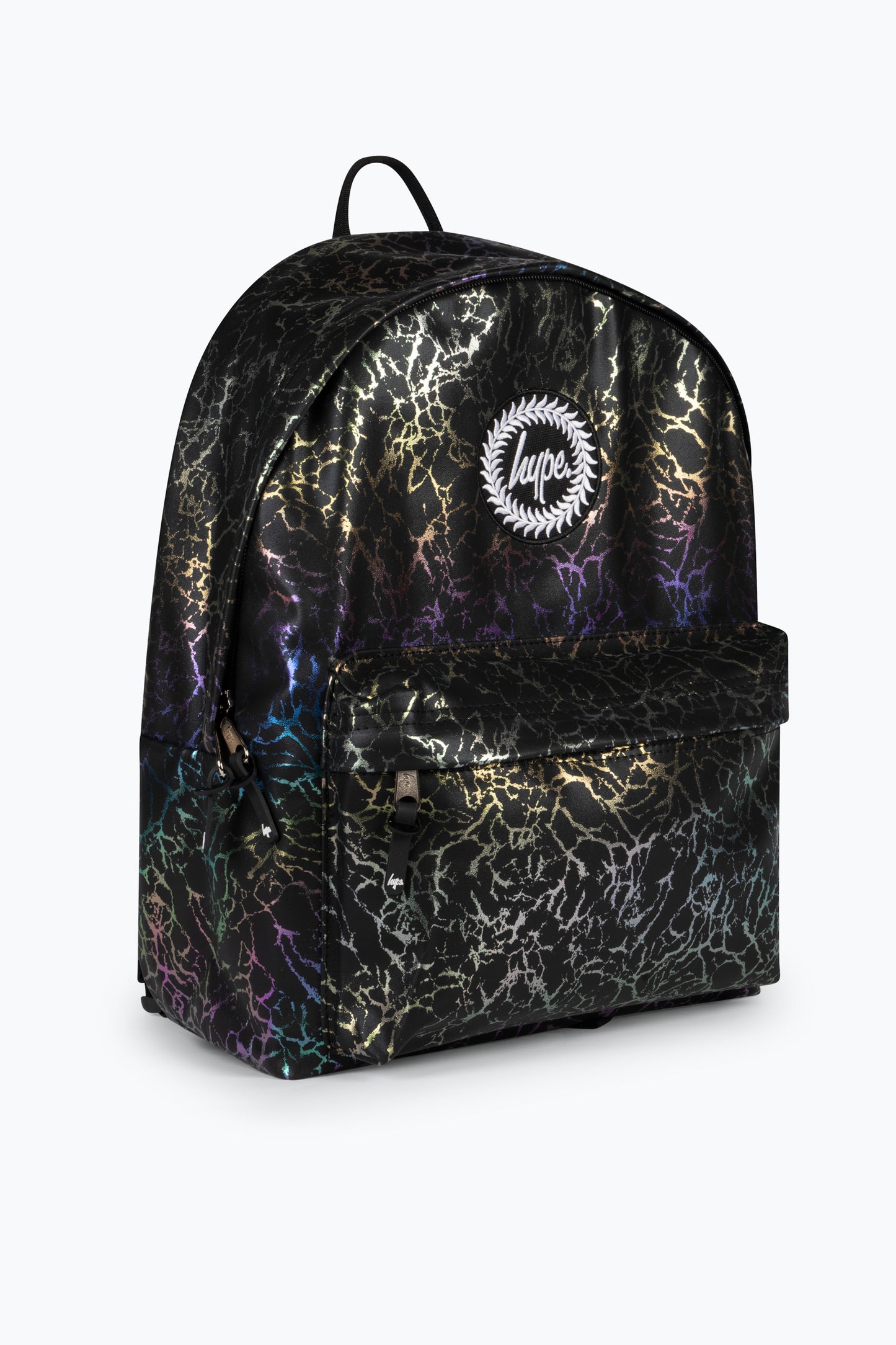 Hype Kids Black Glitter Lightning Iconic Backpack
