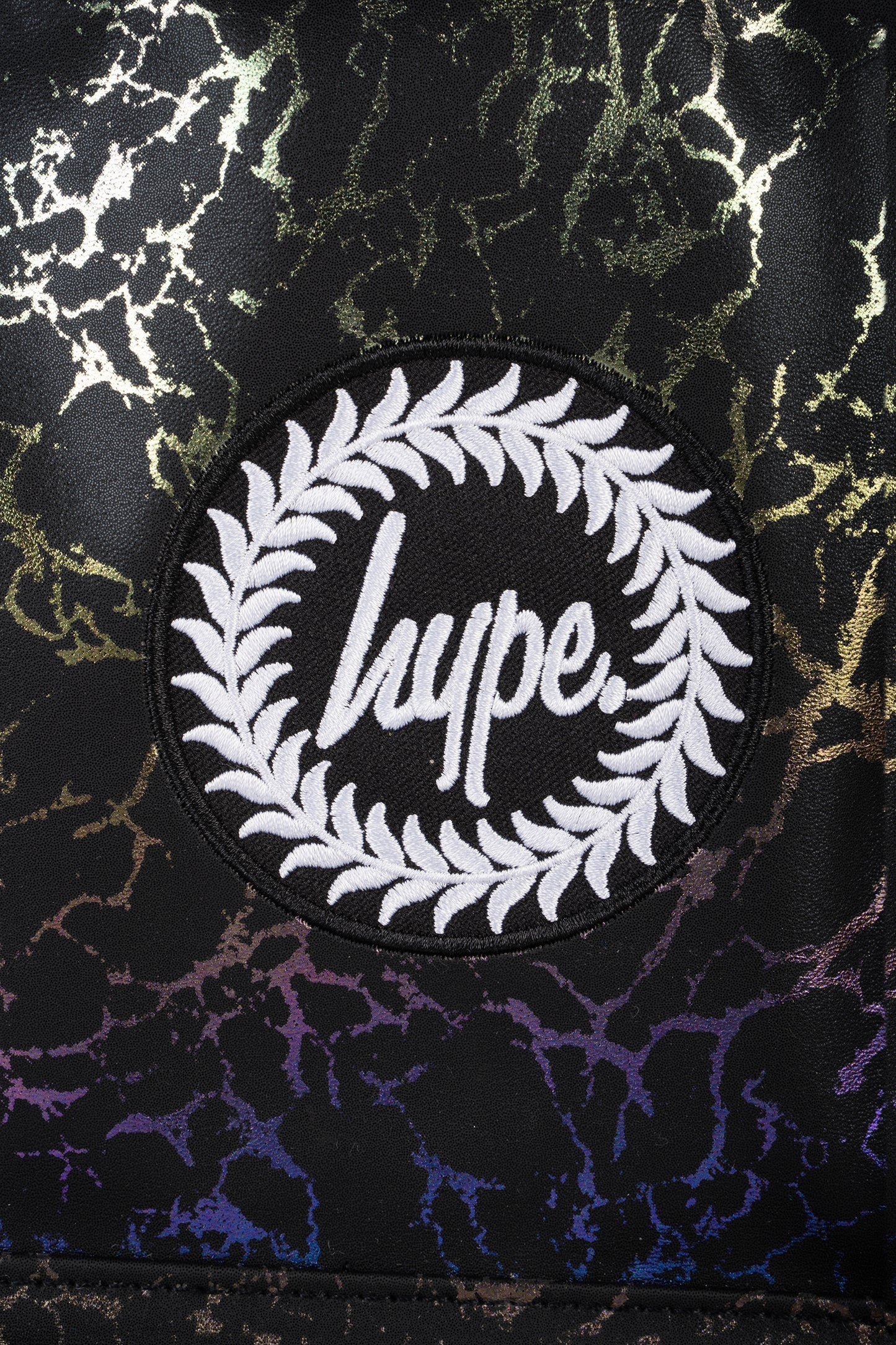 Hype Kids Black Glitter Lightning Iconic Backpack