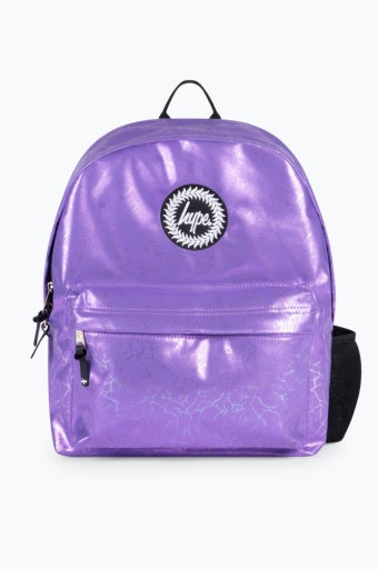 Hype Kids Purple Glitter Lightning Iconic Backpack