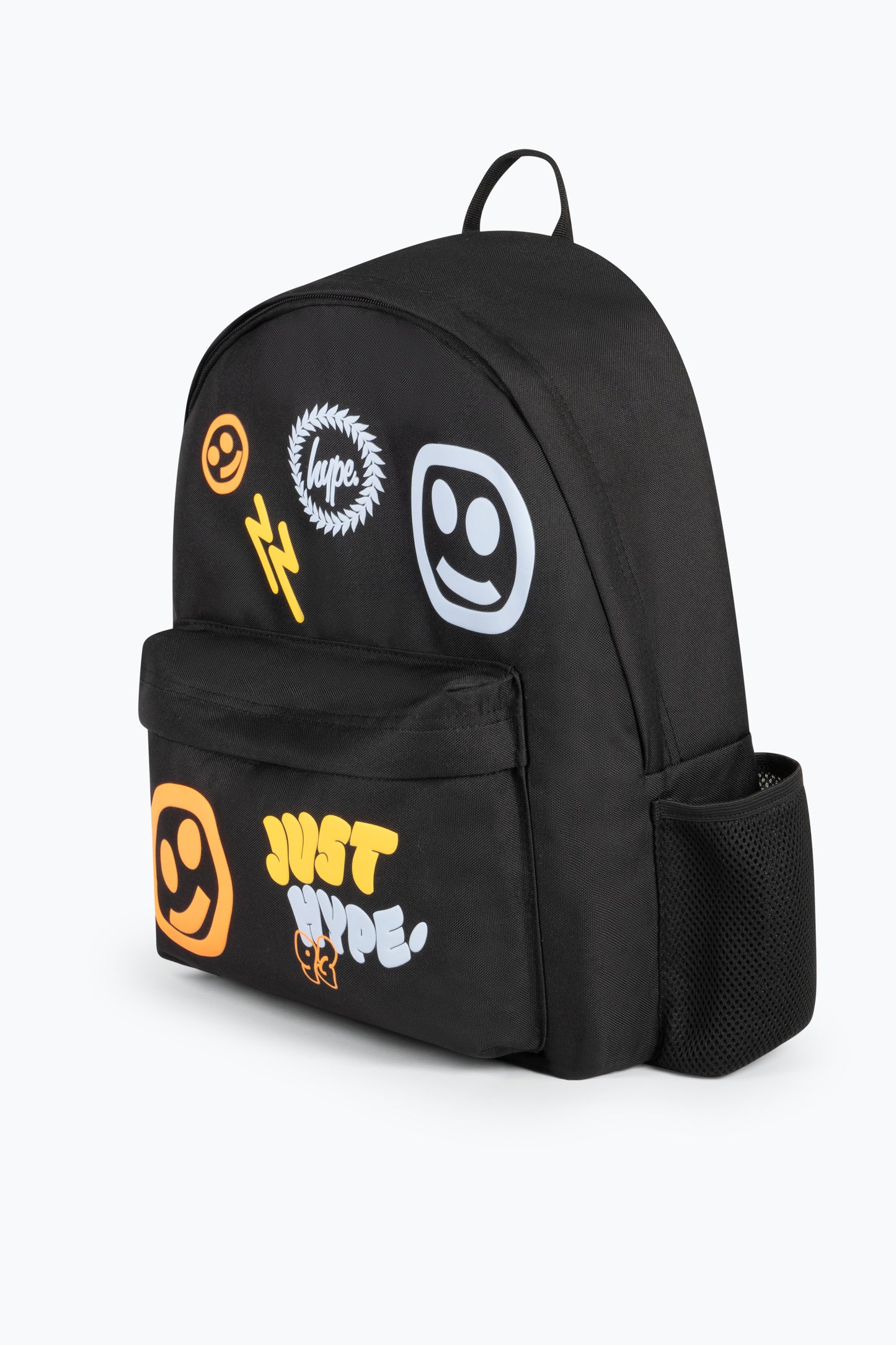 Hype Kids Black Smiley Icon Iconic Backpack