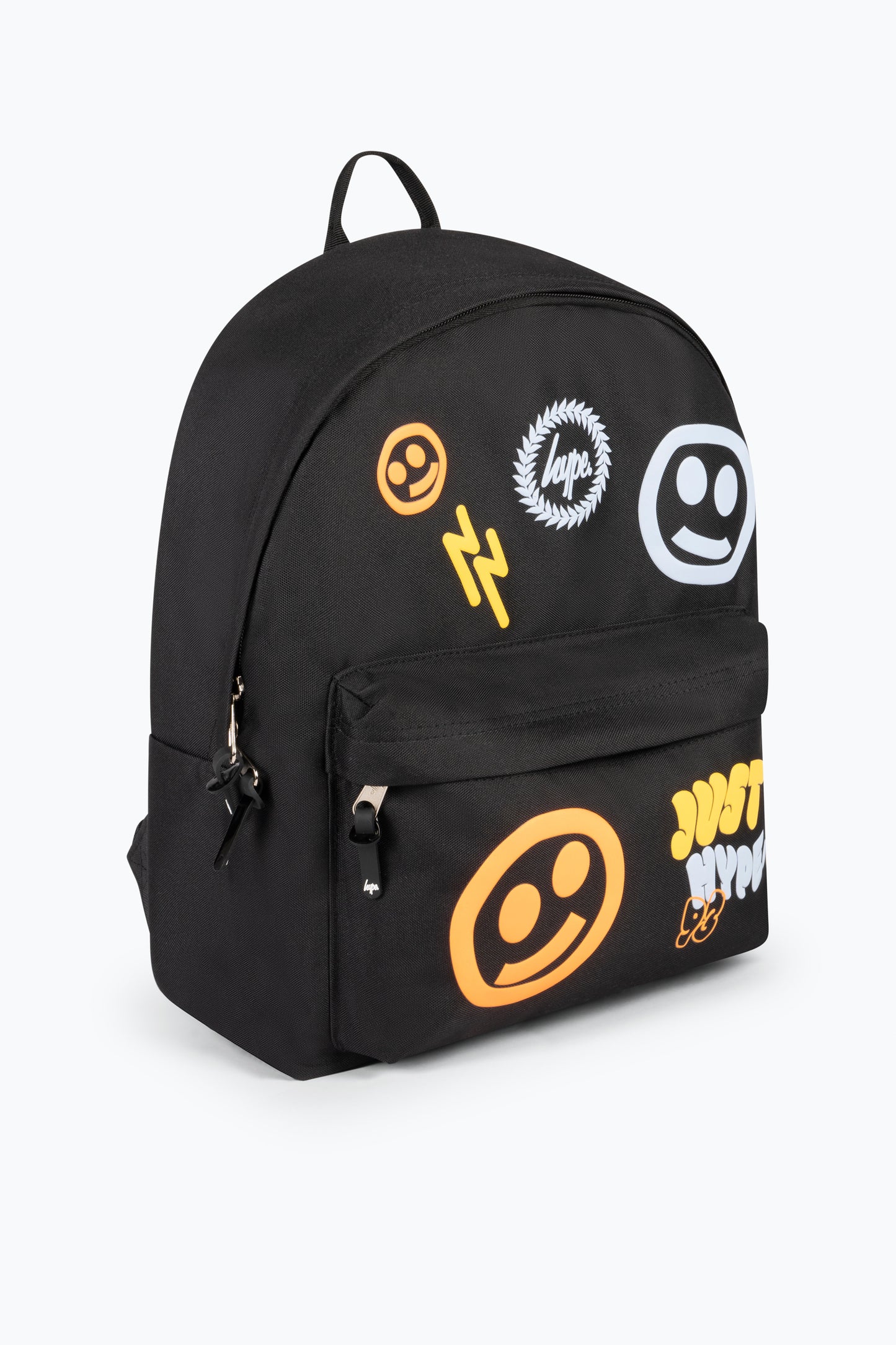 Hype Kids Black Smiley Icon Iconic Backpack