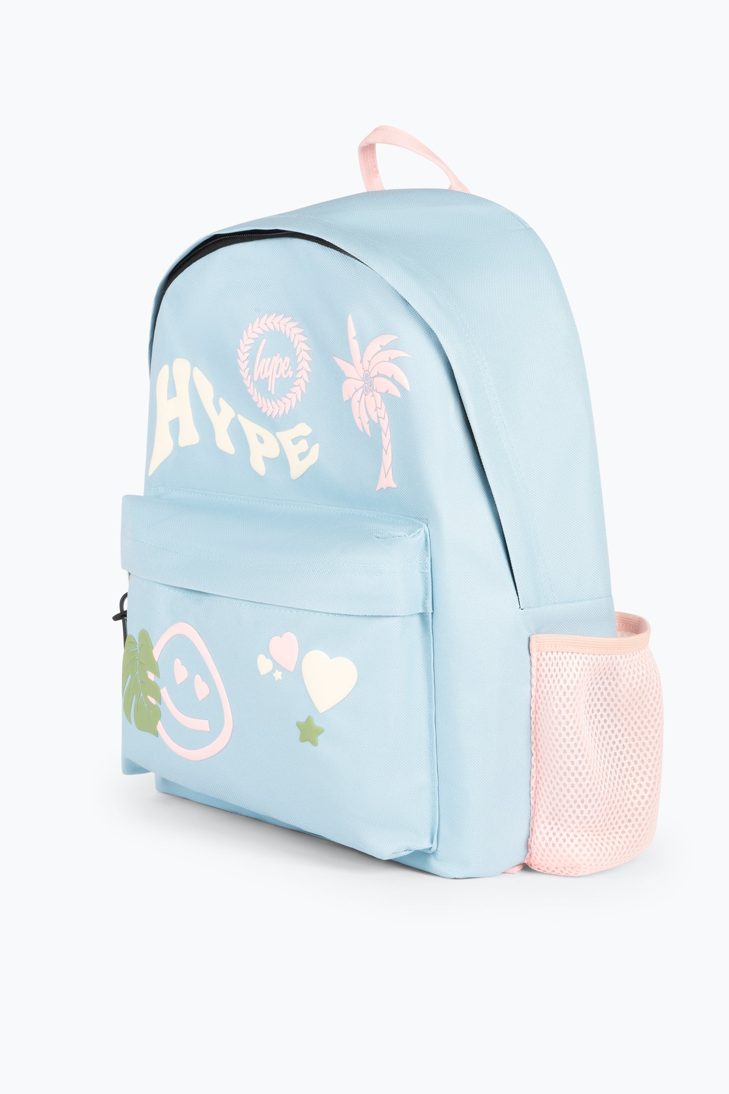 Hype Kids Baby Blue/Pink Palm Icon Iconic Backpack