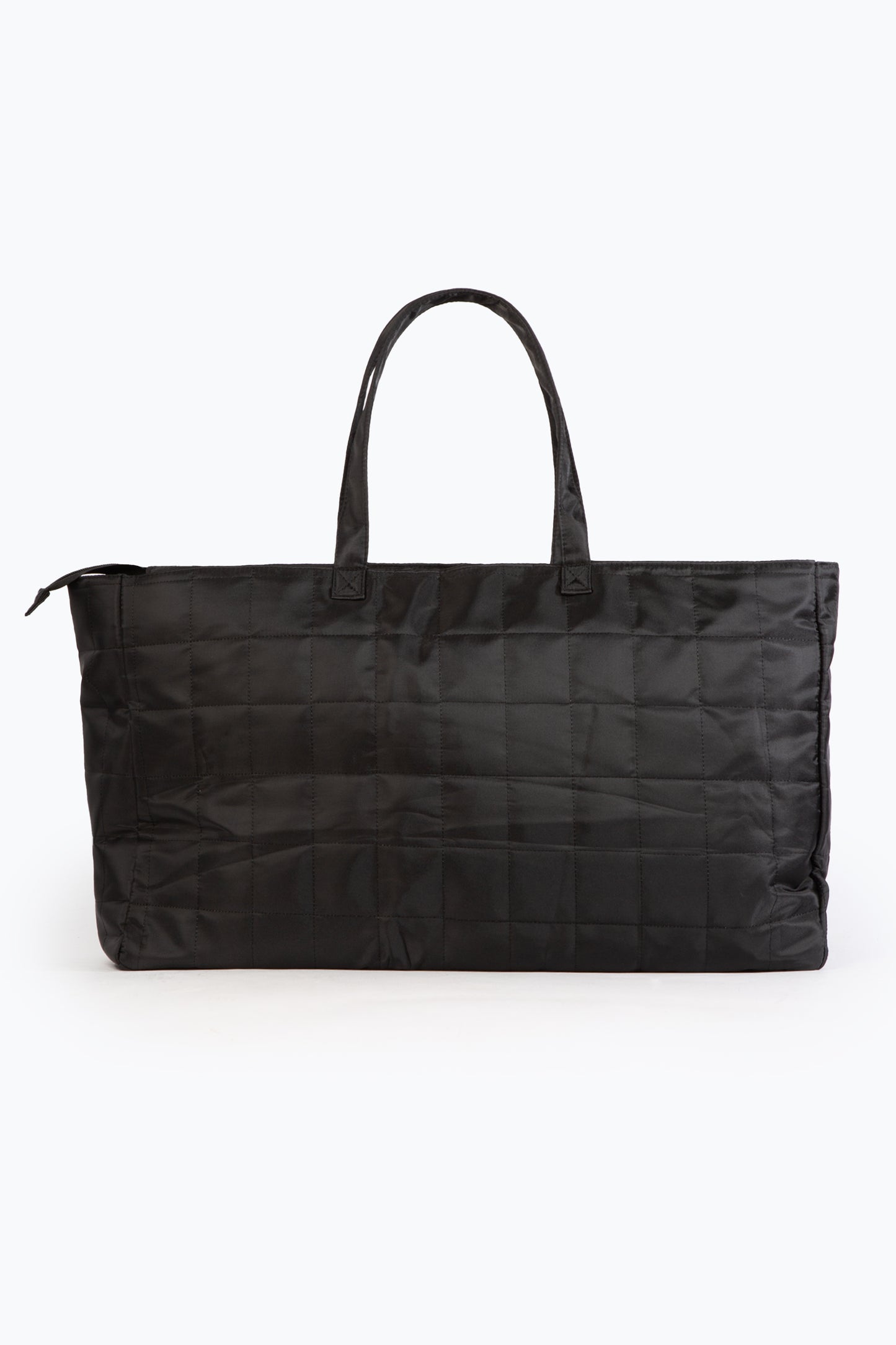 Hype Unisex Black Quilted Tote Bag