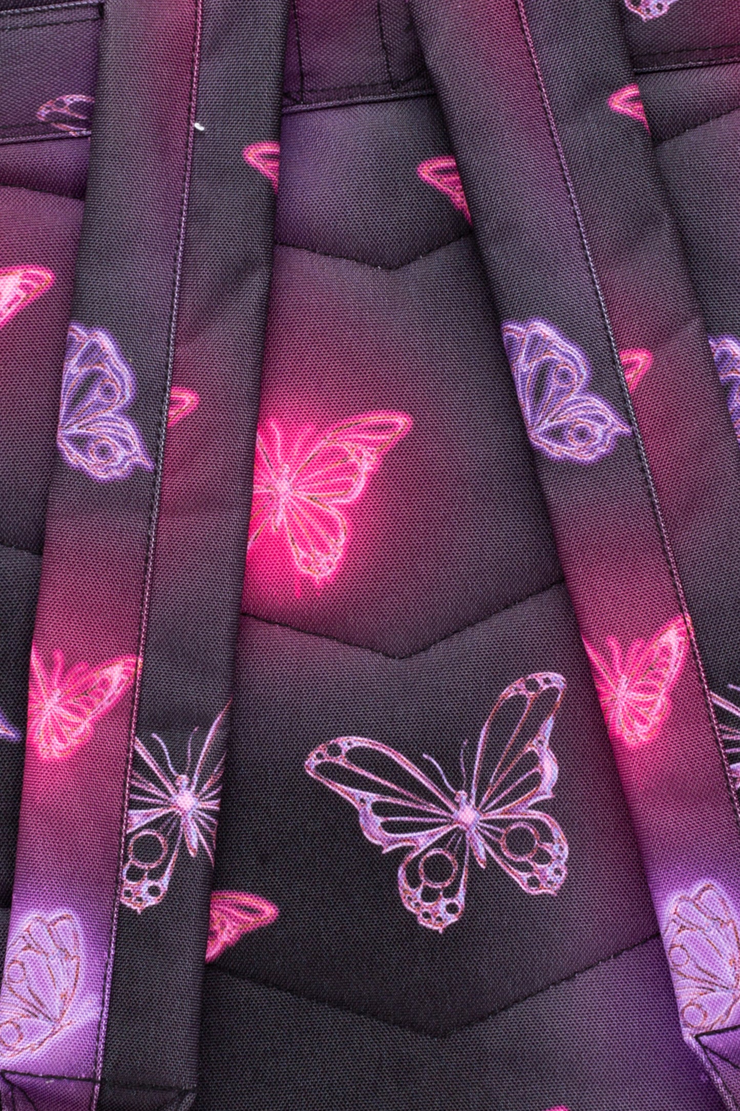 Hype Girls Iconic Pink/Purple Chrome Glow Butterfly Backpack