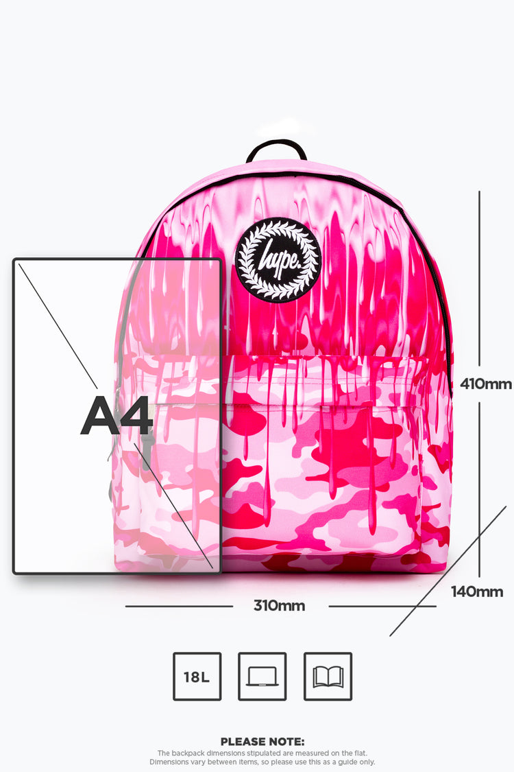 Hype pink outlet brushed backpack