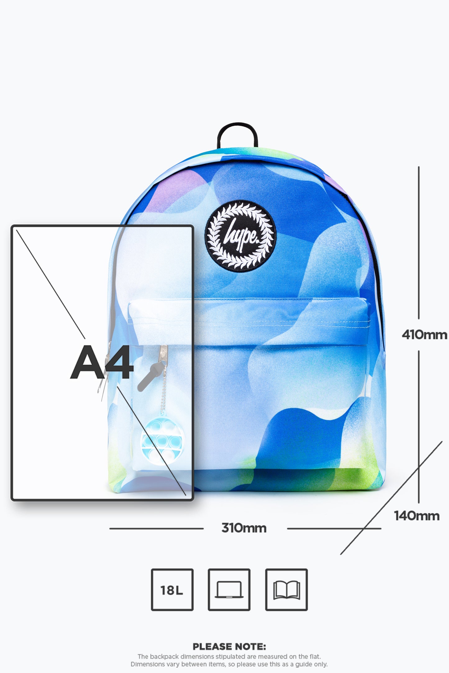 Hype Blue Gradient Blob Backpack