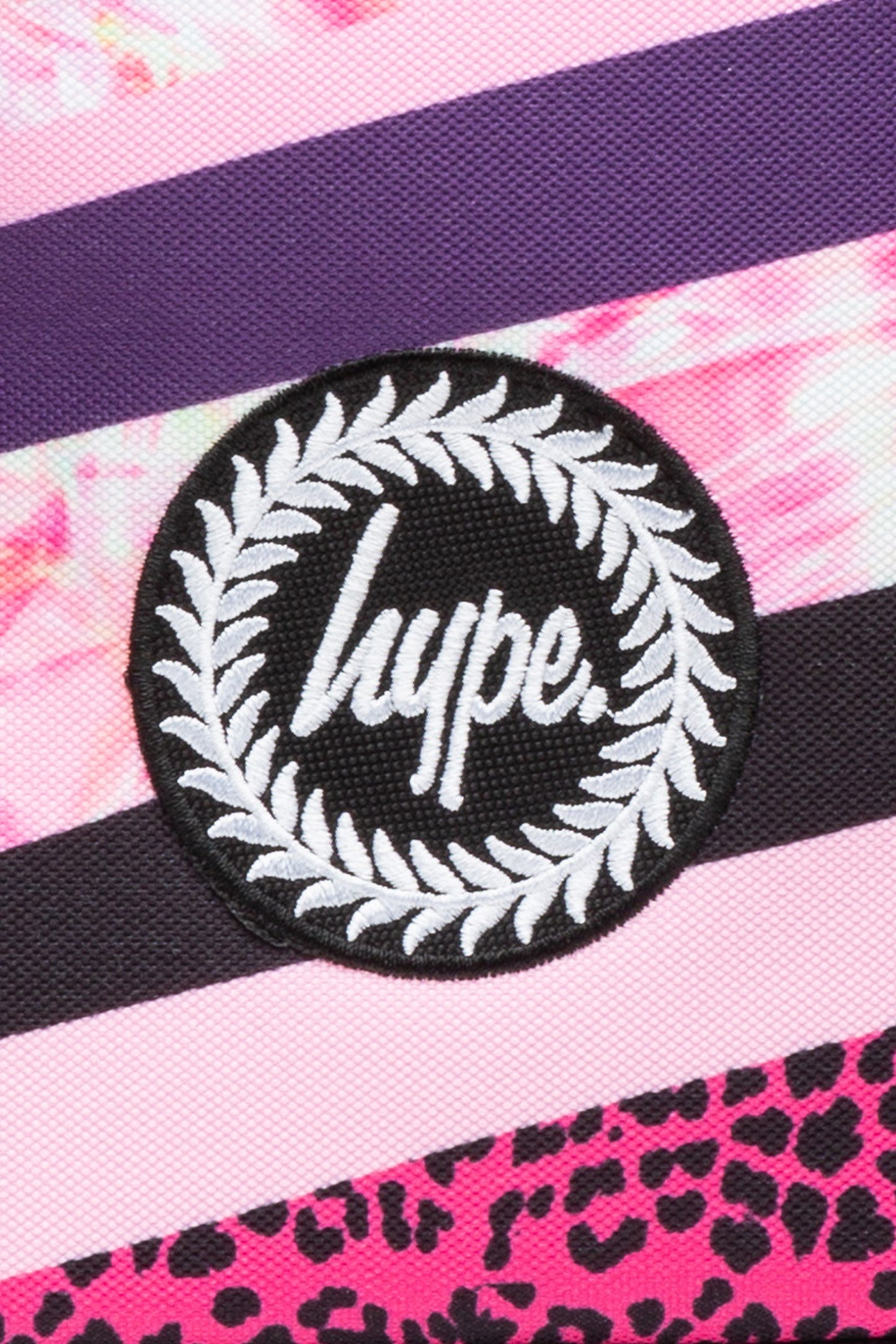 Hype Dark Pink Stripe Crest Lunch Box