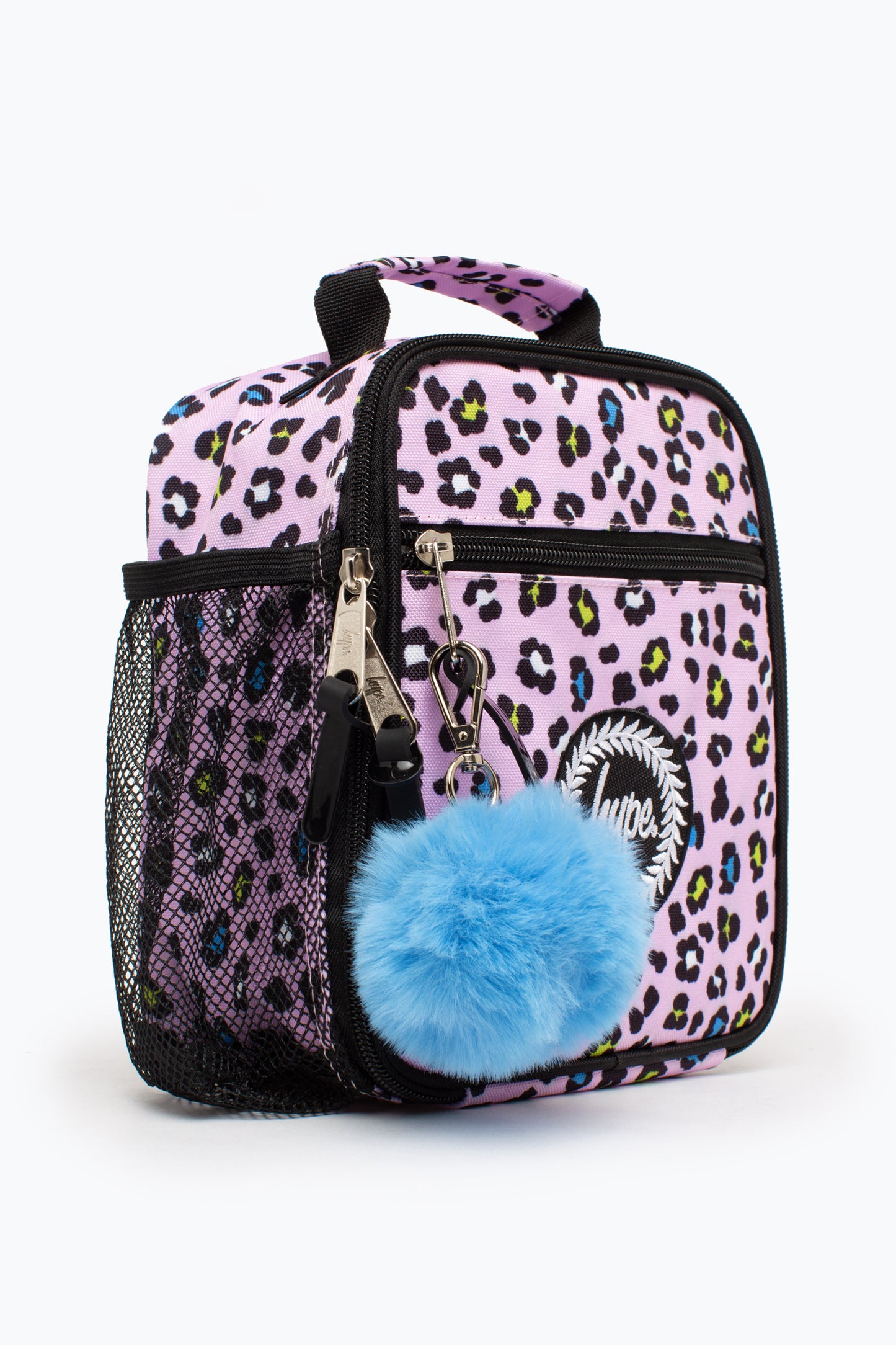 Hype Lilac Leopard Print Lunch Box Left Side