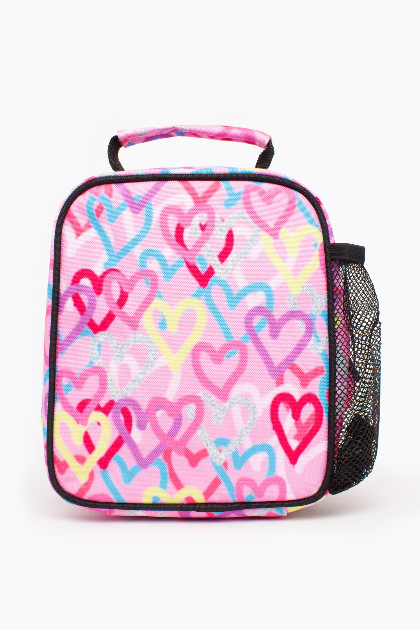 Hype Graffiti Hearts Pink Lunch Box Back Side