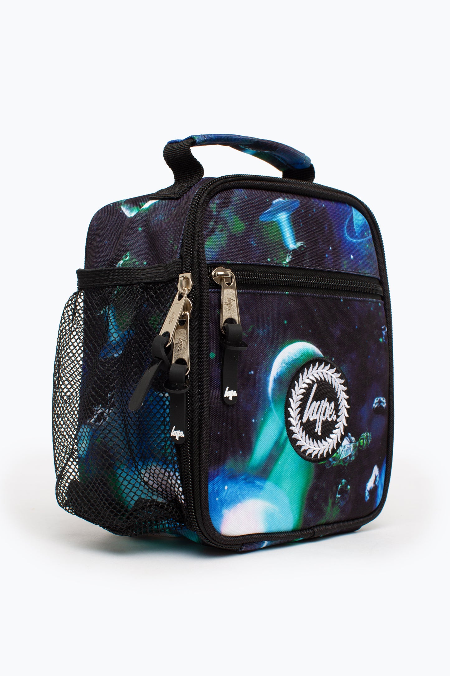 Hype Black Green Ufo Spaceship Lunch Box