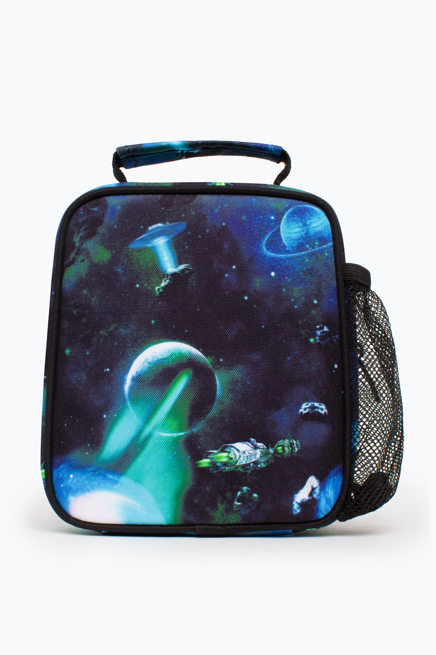 Hype Black Green Ufo Spaceship Lunch Box