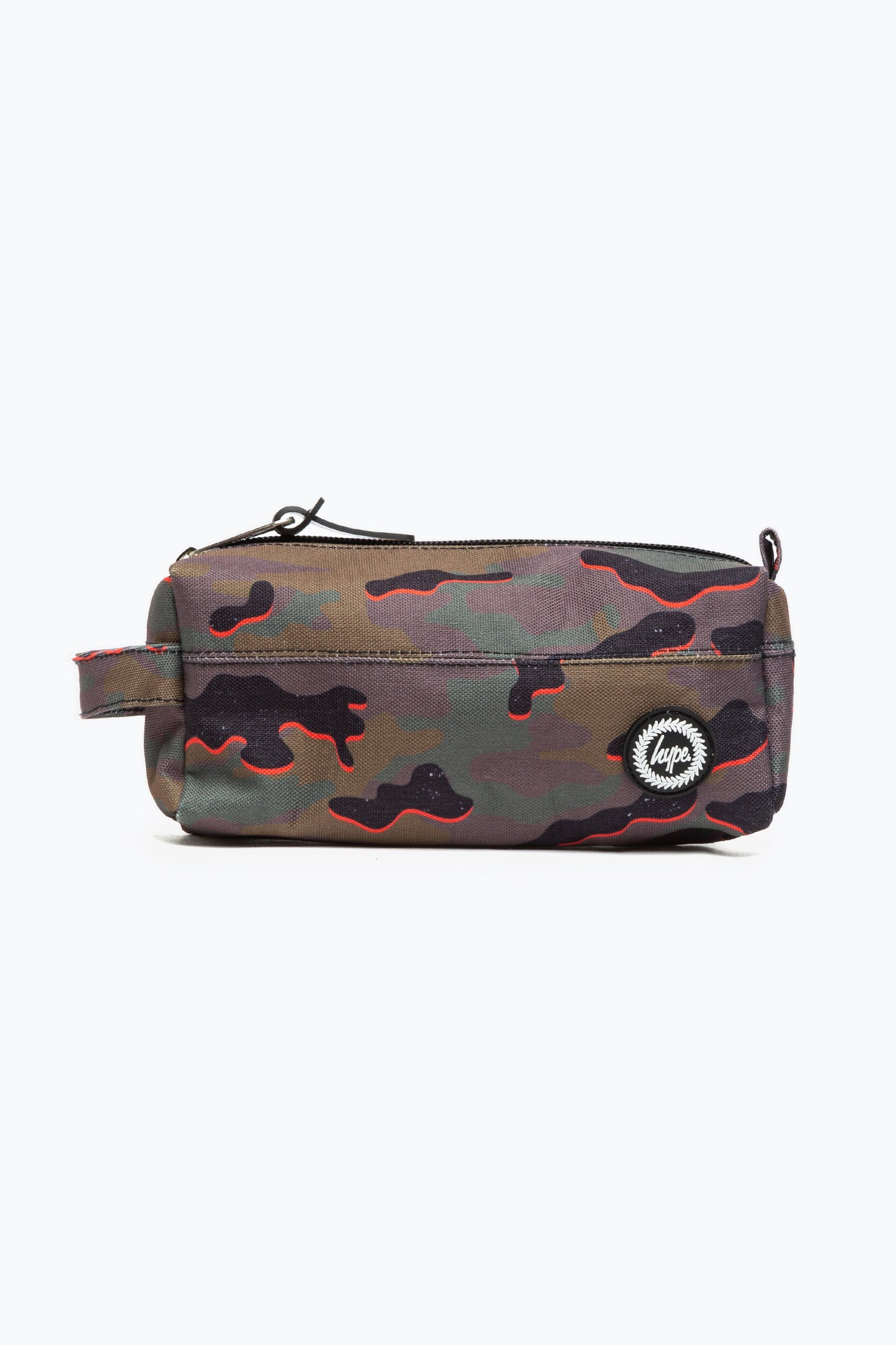 Hype Khaki Orange Pop Camo Pencil Case