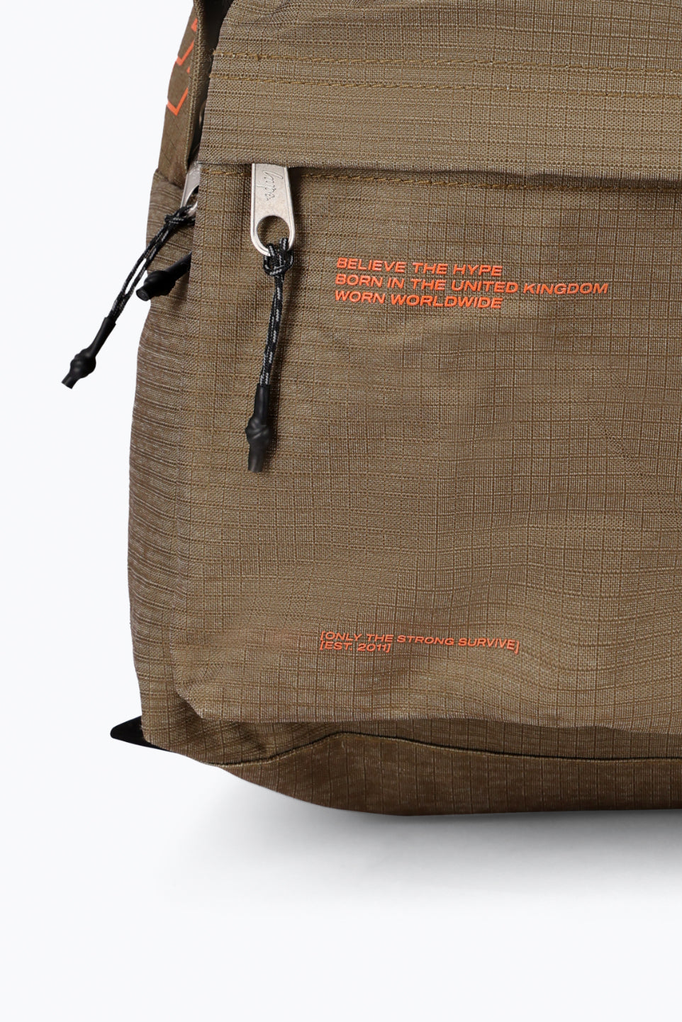 Hype Unisex Khaki Ripstop Tech Backpack