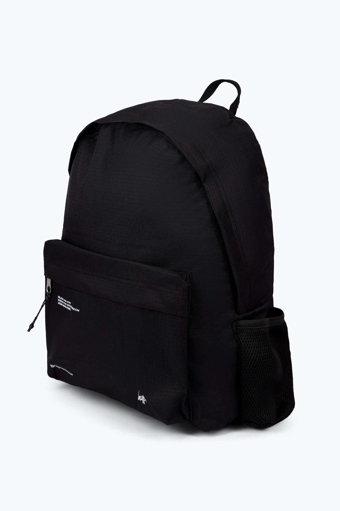 Hype Unisex Black Ripstop Tech Backpack