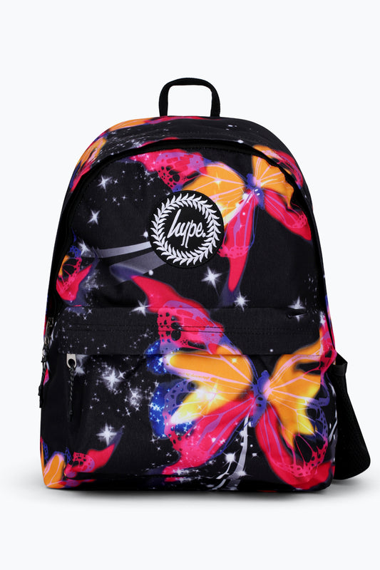 Hype Unisex Multi Glitter Blur Butterfly Backpack