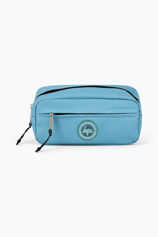 Hype Unisex Teal Tonal Crest Maxi Pencil Case