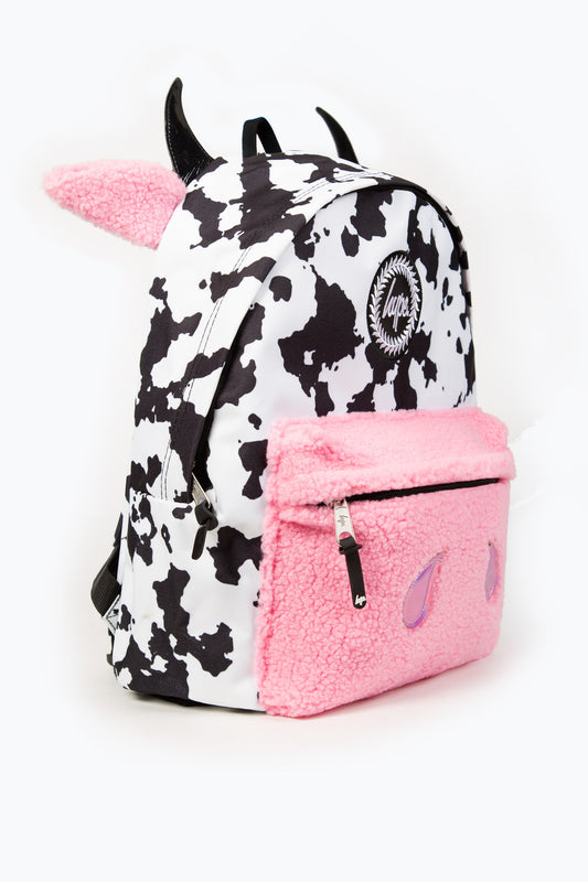 HYPE KIDS UNISEX PINK NOVELTY COW BACKPACK
