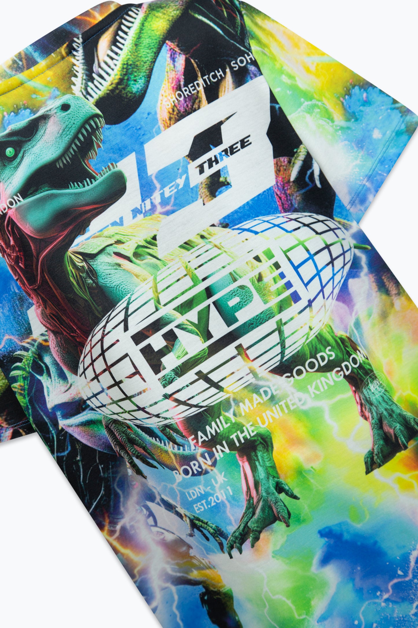 Hype Boys Multi Bionic Dinosaur T-Shirt
