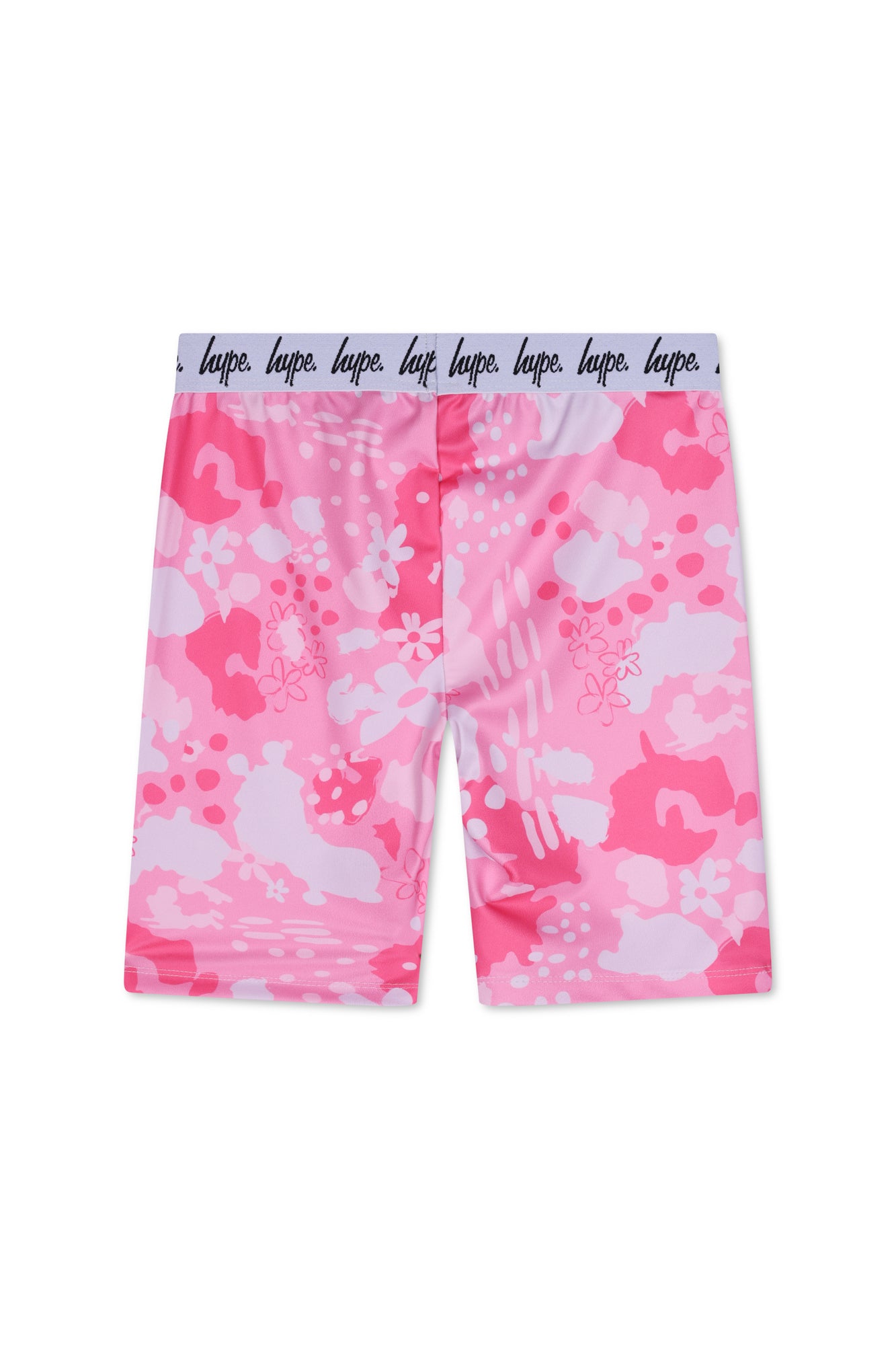 Hype Girls Pink Leopard Floral Cycle Shorts