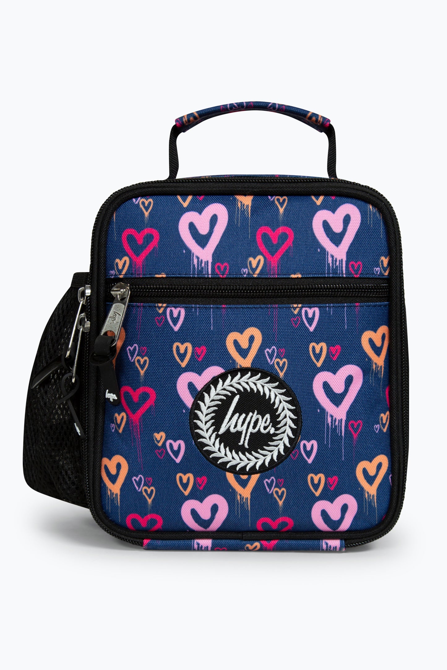 Hype Girls Navy Heart Drips Lunch Box