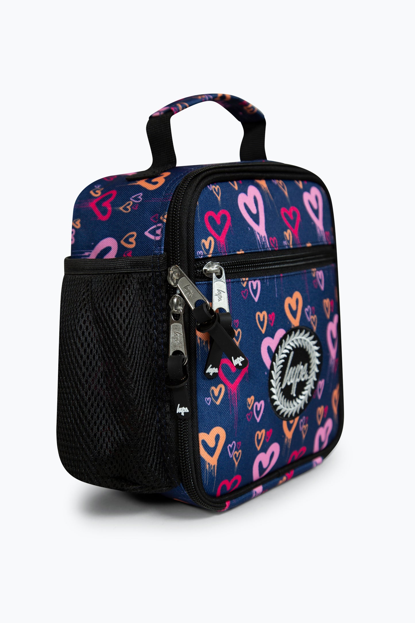 Hype Girls Navy Heart Drips Lunch Box