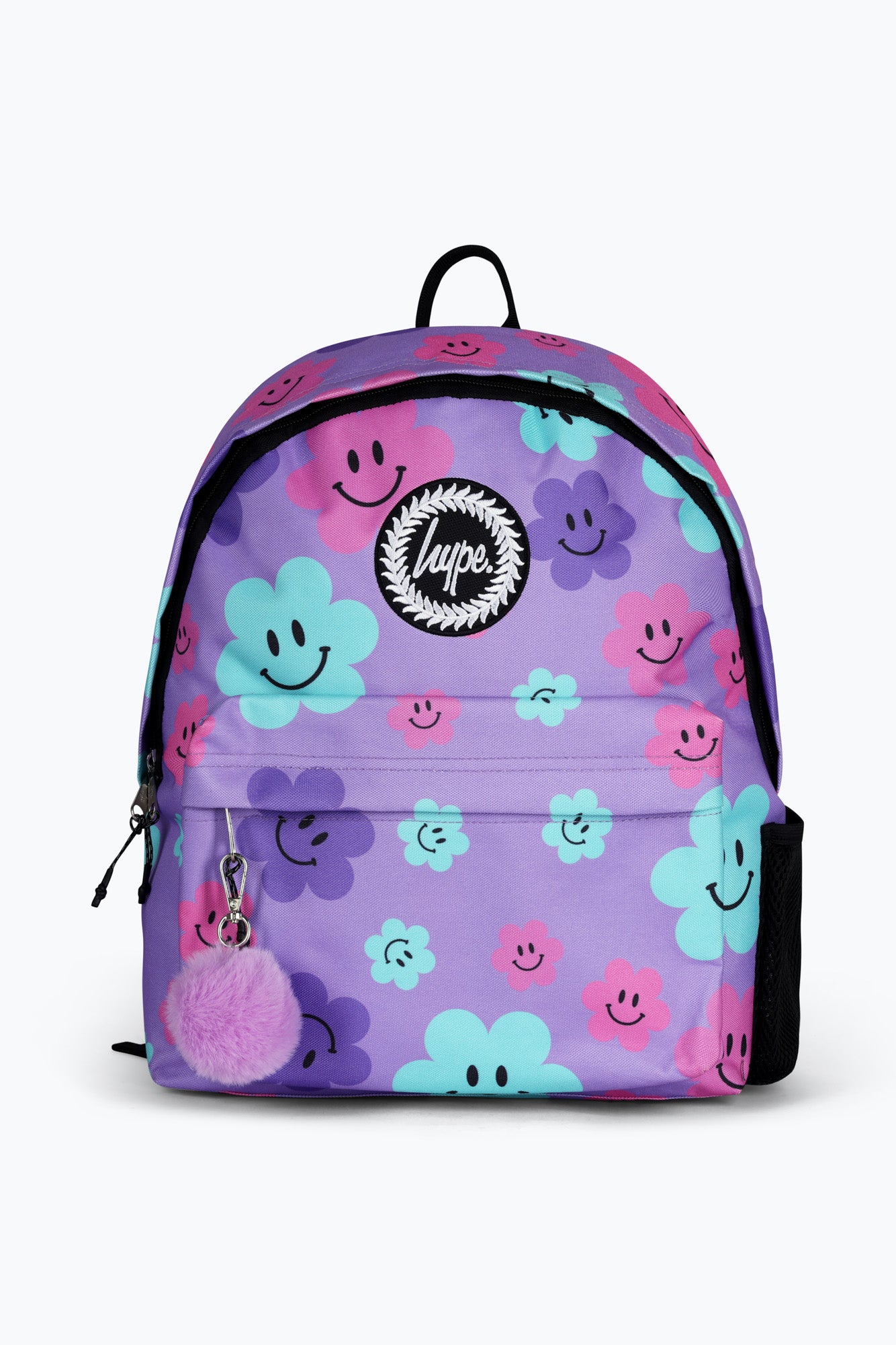 Hype Unisex Purple Happy Flowers Backpack