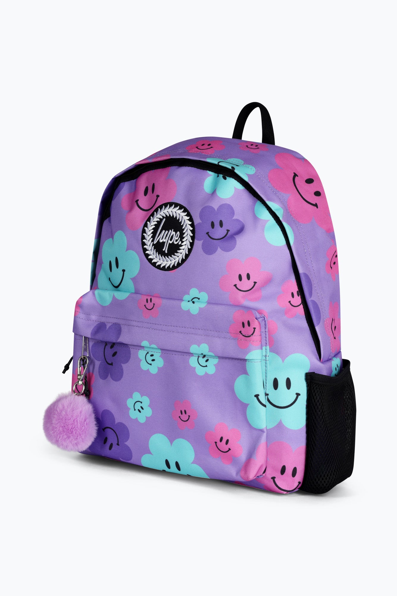 Hype Unisex Purple Happy Flowers Backpack