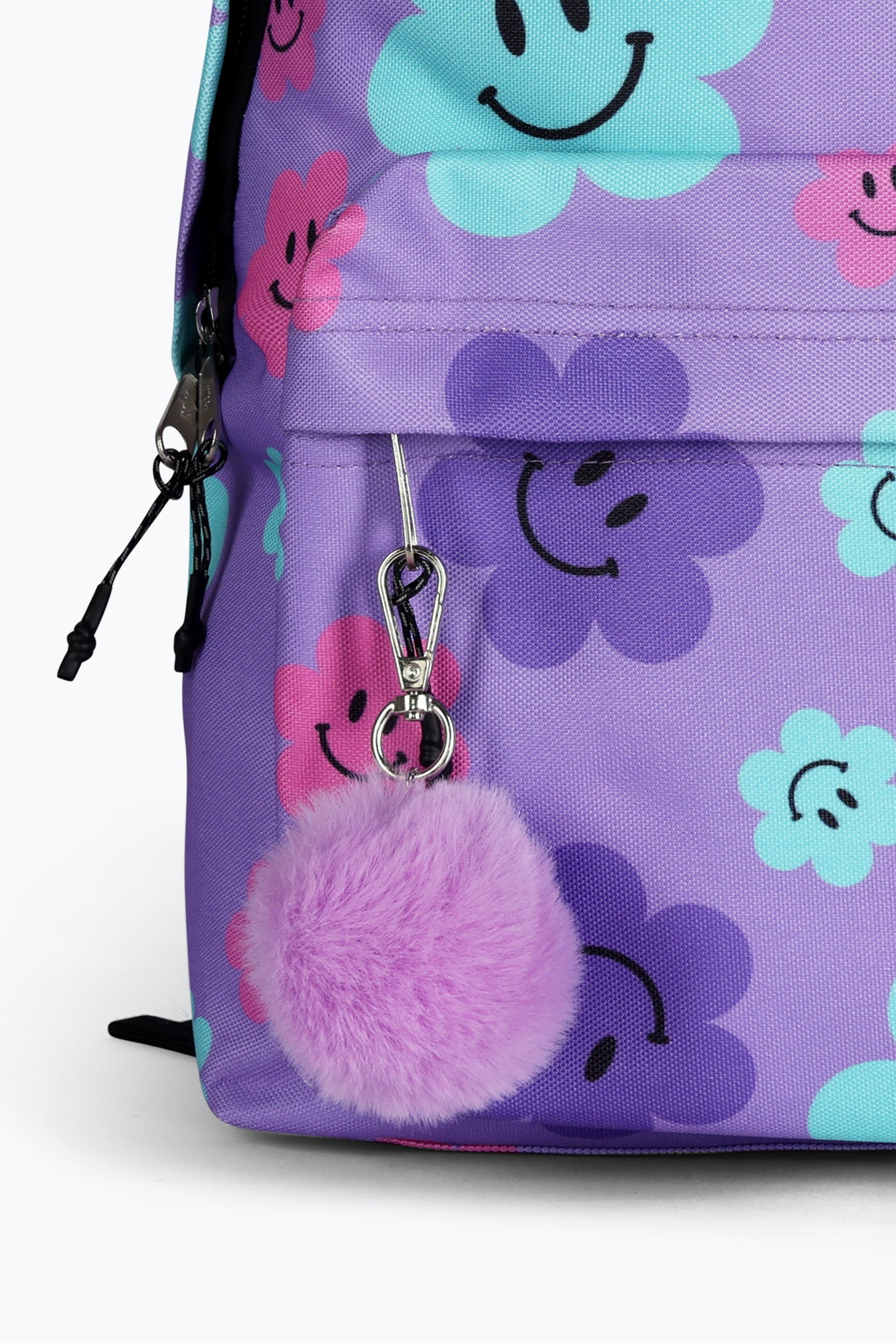Hype Unisex Purple Happy Flowers Backpack