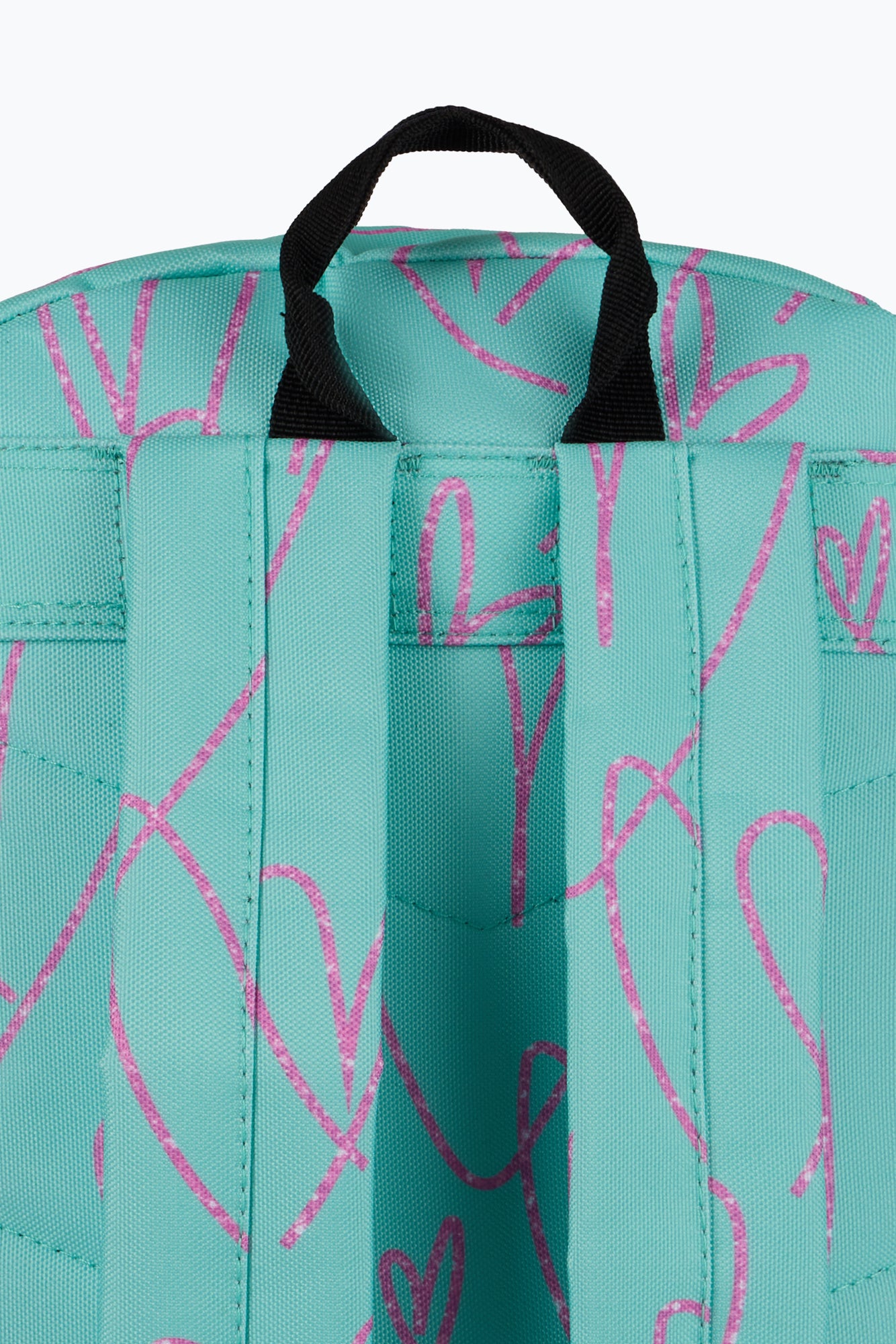 Hype Unisex Mint/Purple Scribble Hearts Backpack
