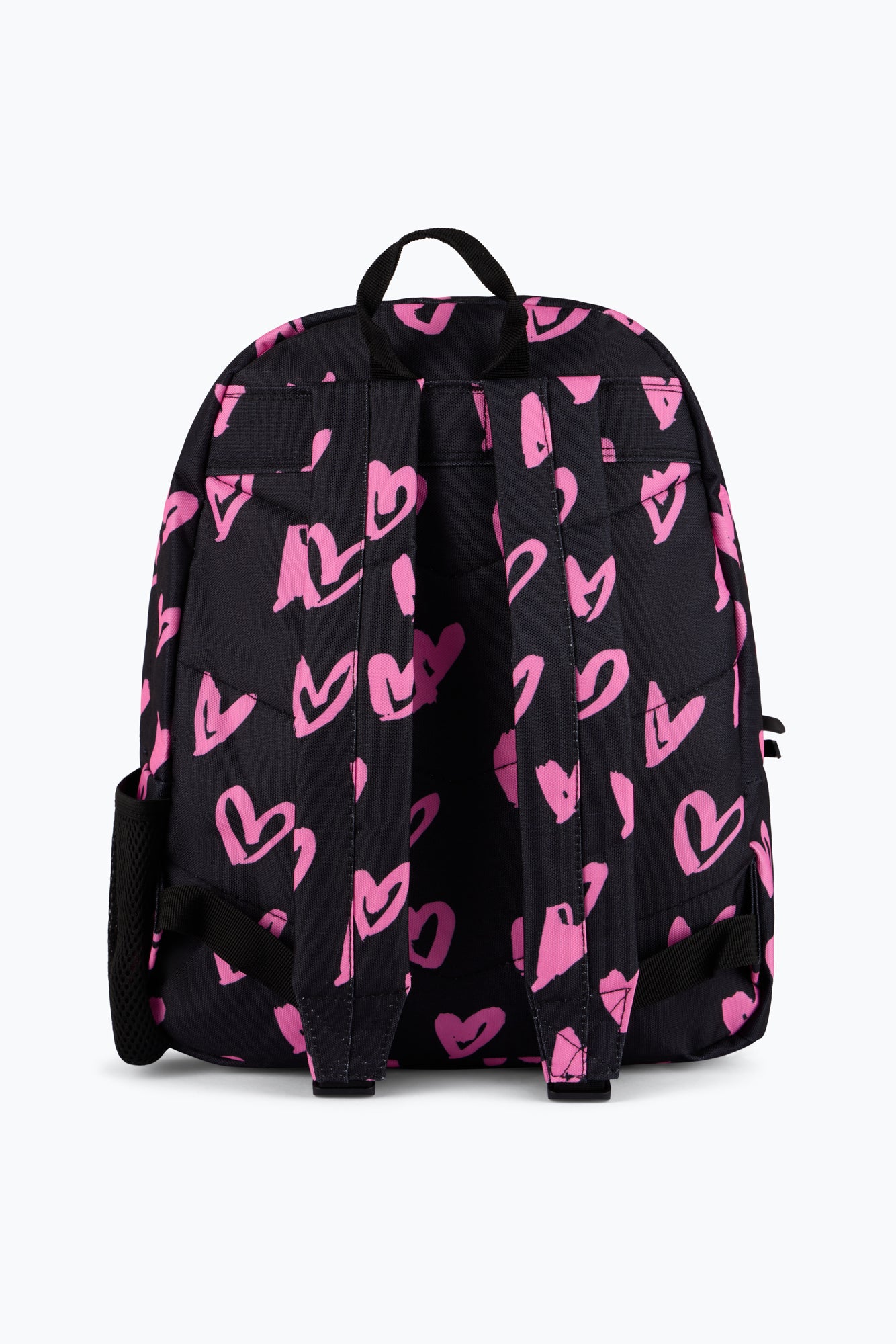 Hype Unisex Black/Pink Scribble Hearts Backpack