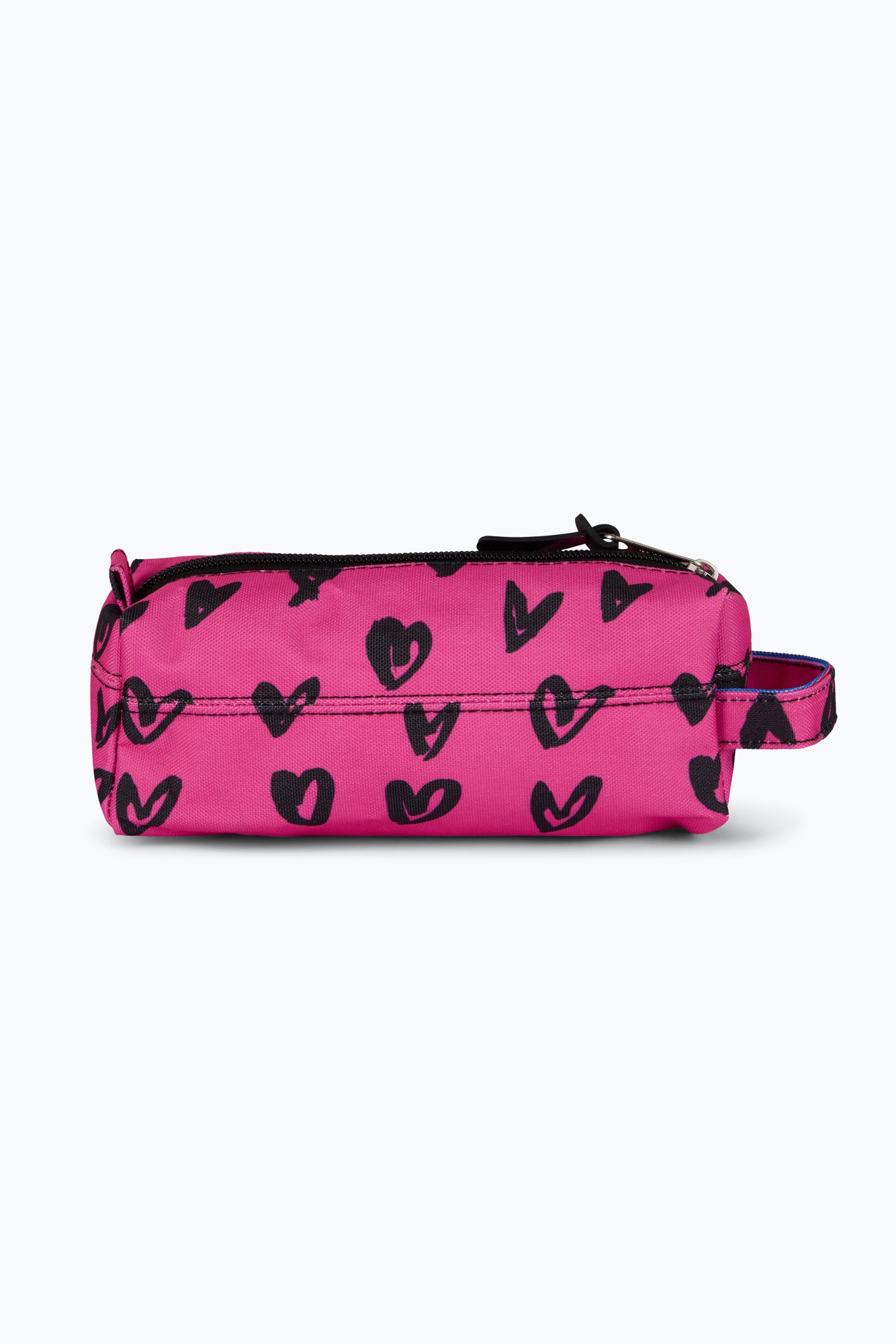 Hype Unisex Pink/Black Scribble Hearts Pencil Case