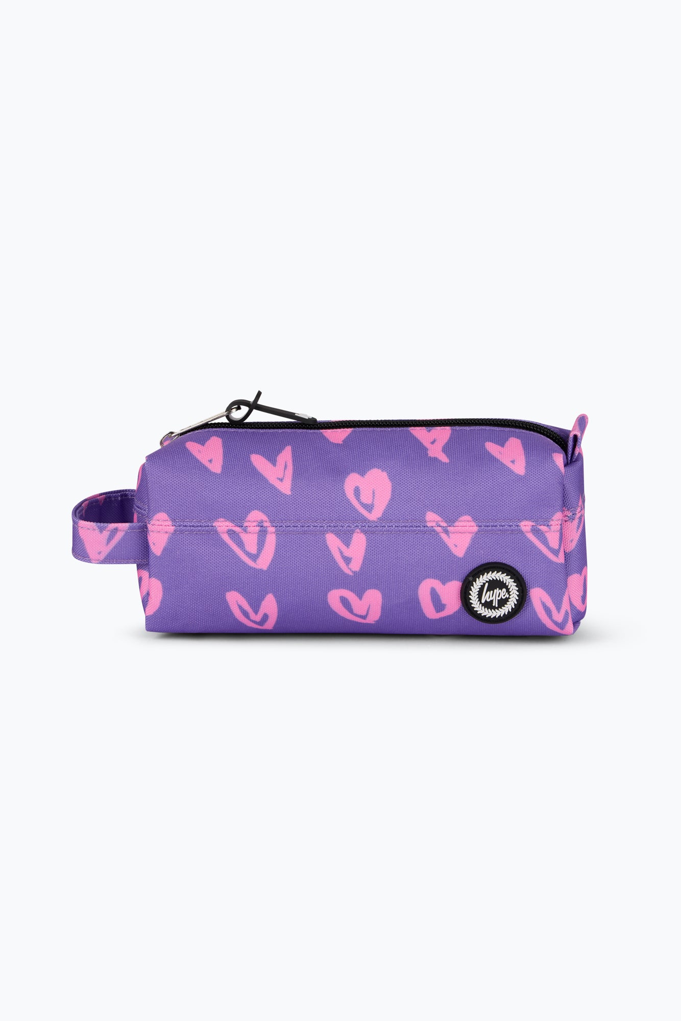 Hype Unisex Purple/Pink Scribble Hearts Pencil Case