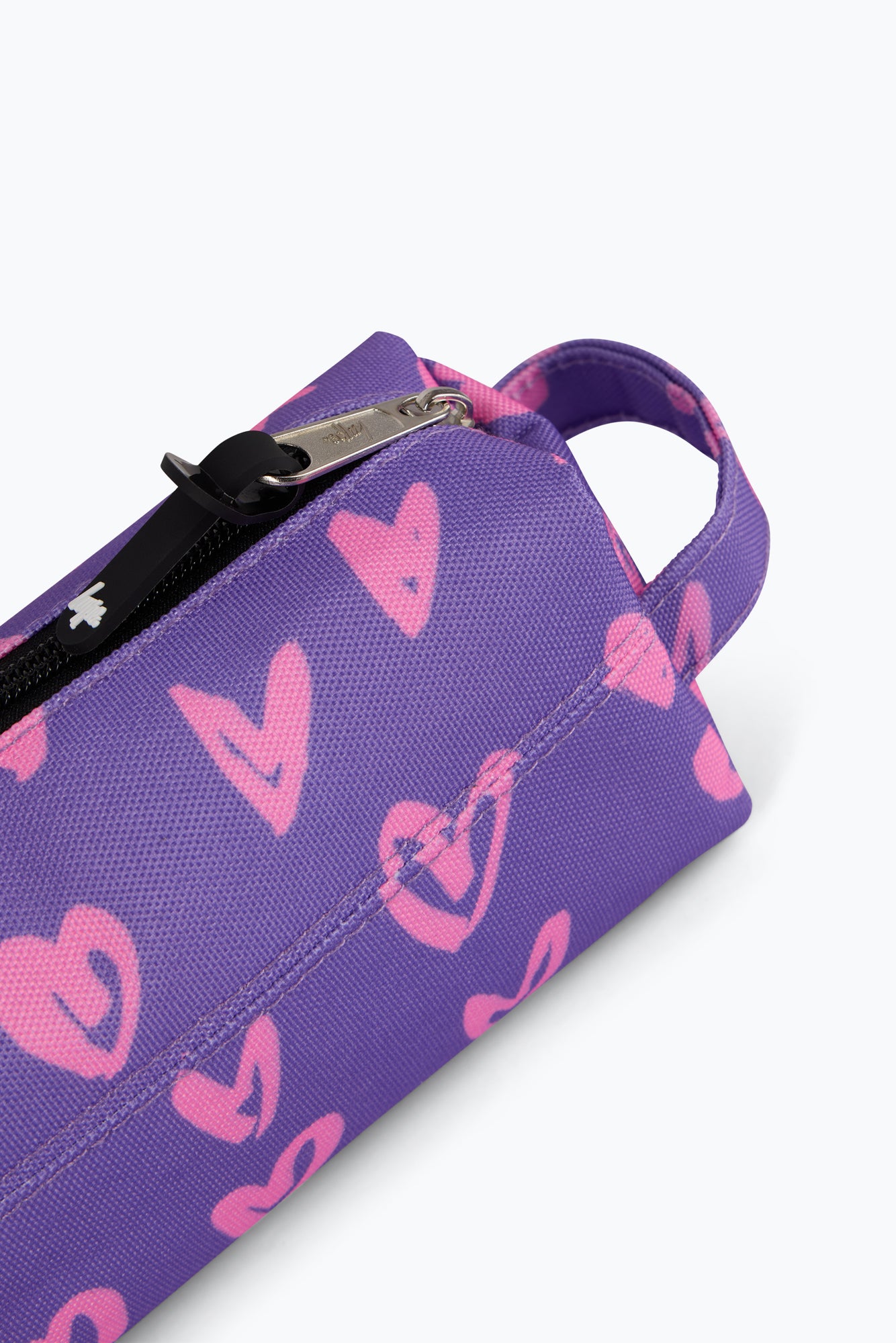 Hype Unisex Purple/Pink Scribble Hearts Pencil Case