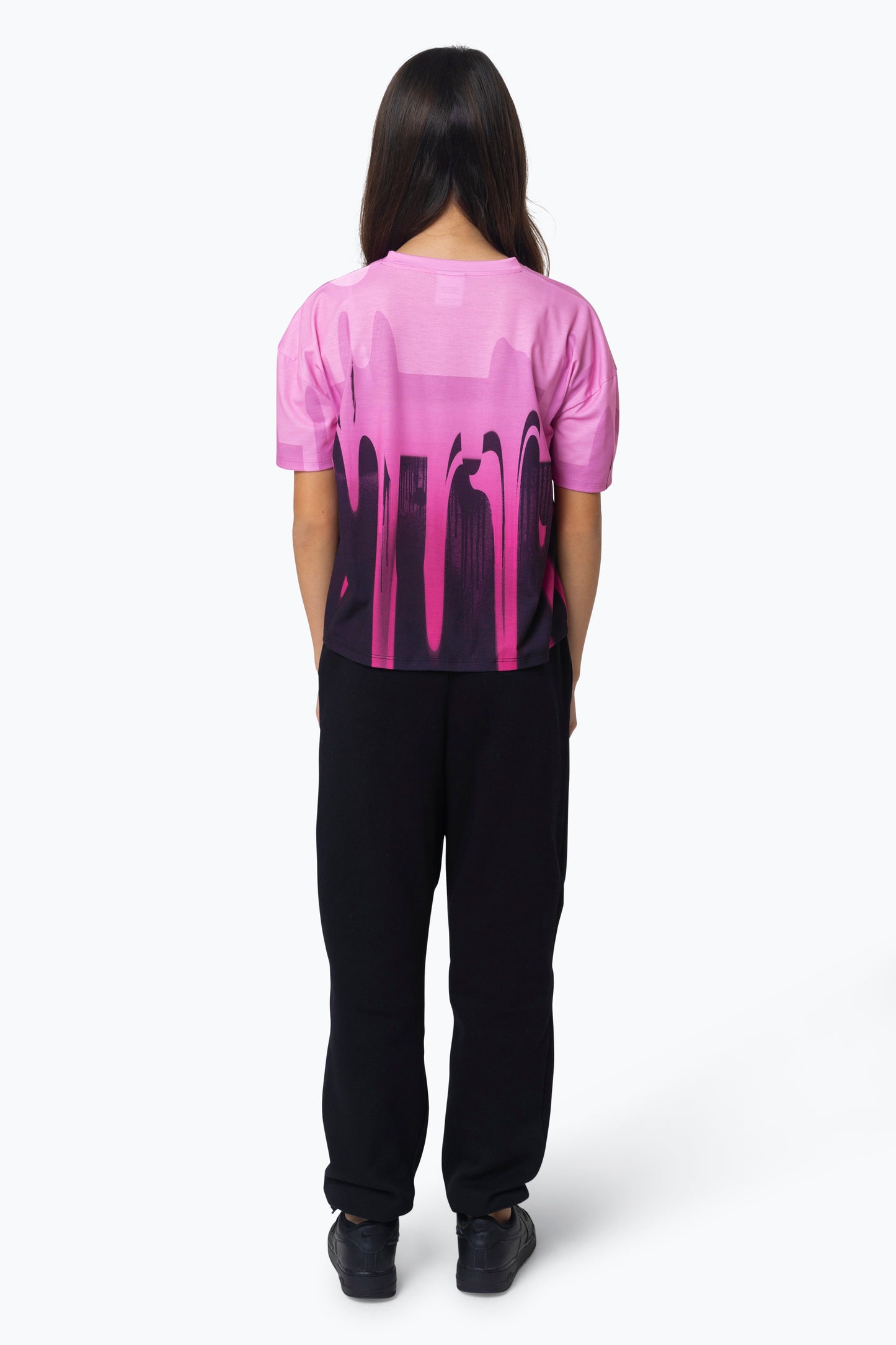 Hype Kids Pink Oversized Drip T-Shirt