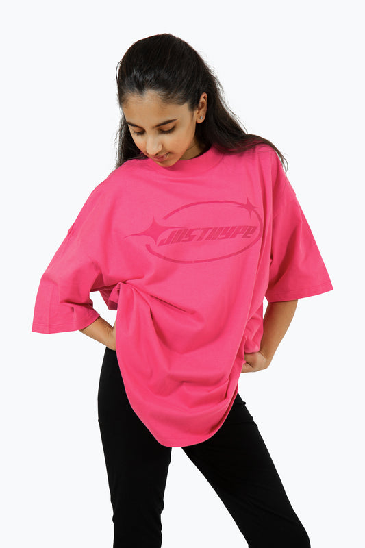 Hype Girls Pink Y2K Logo T-Shirt