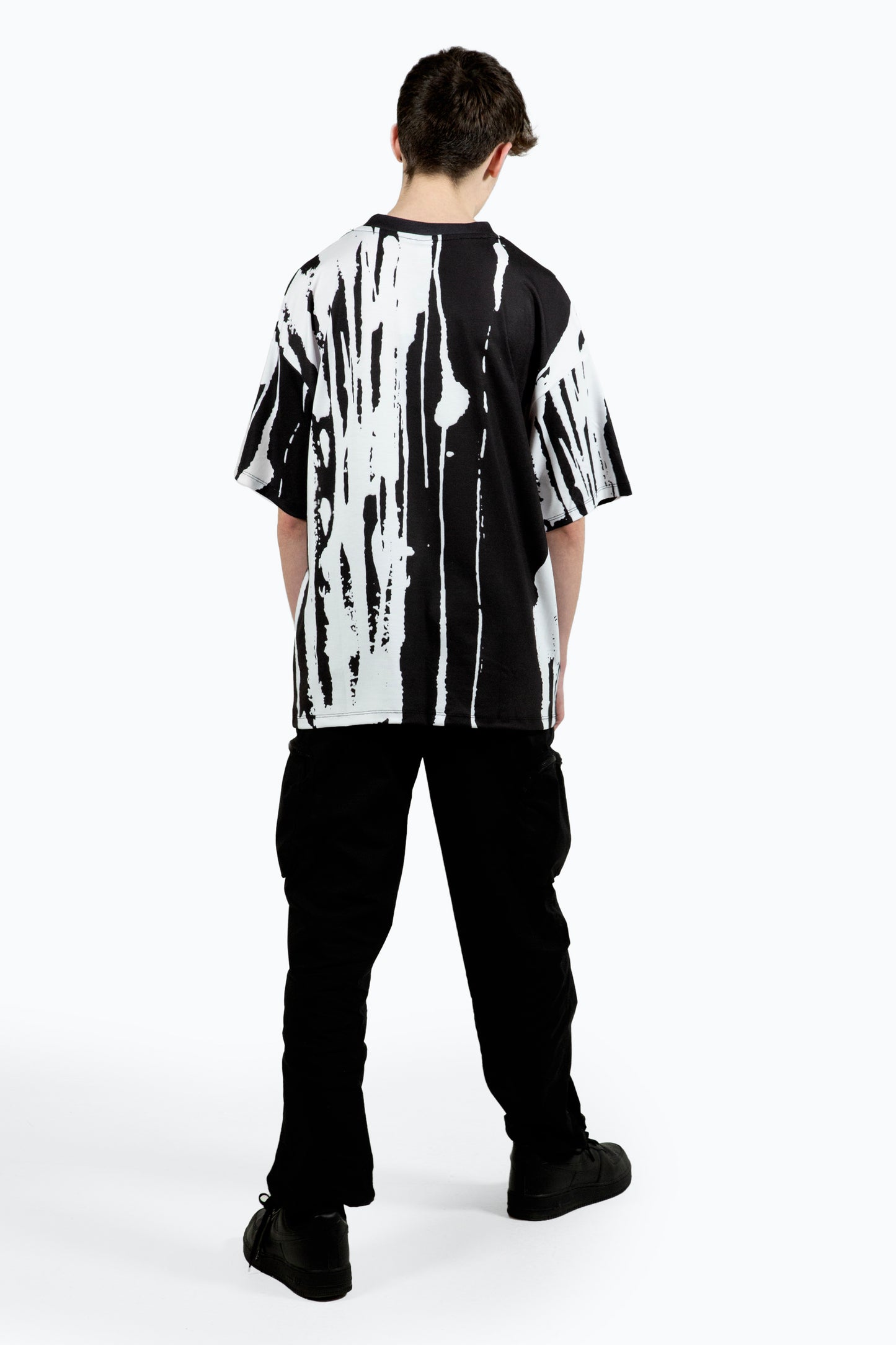 Hype Boys Multi Black Paint Run Oversized T-Shirt