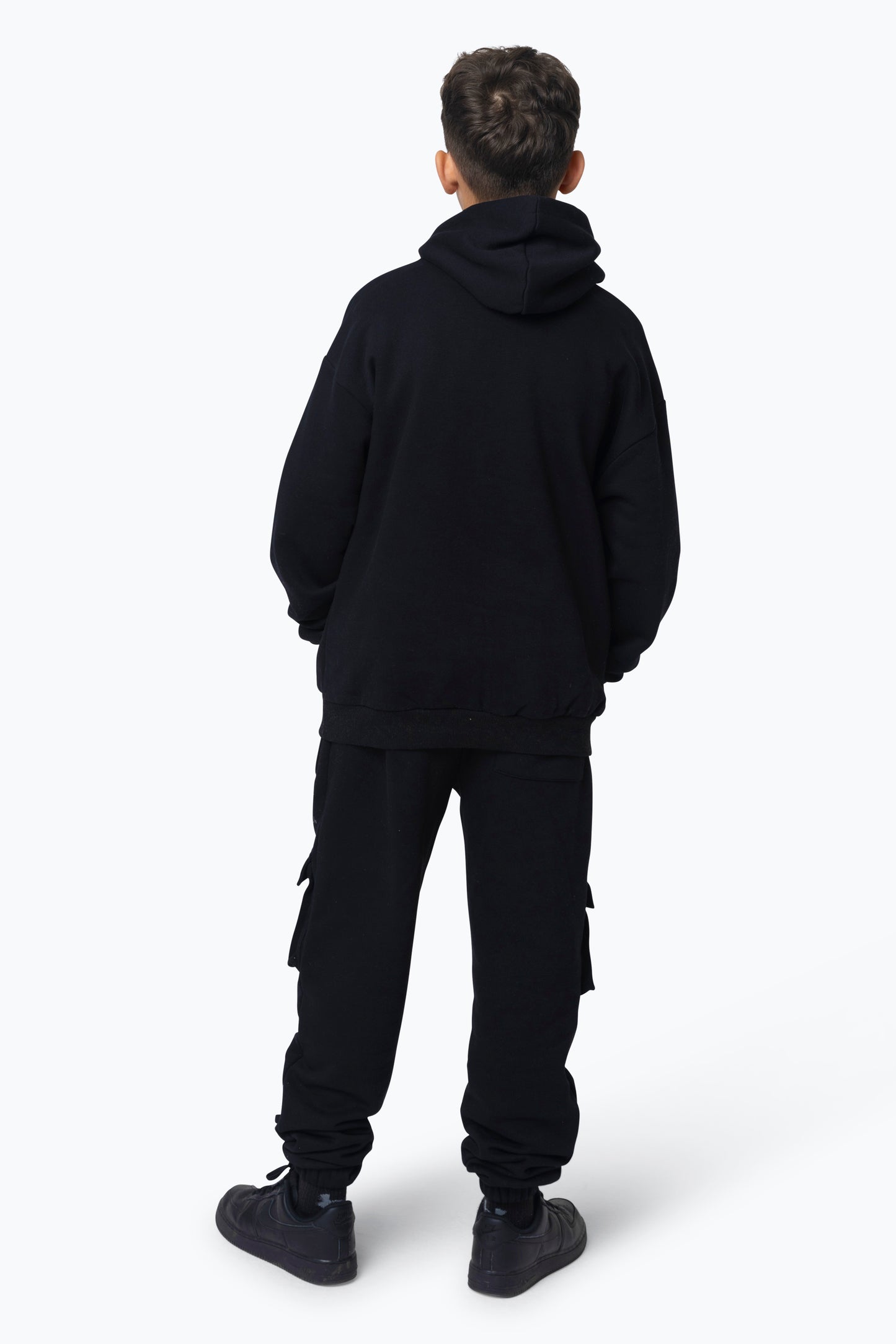 Hype Kids Black Scribble Hoodie